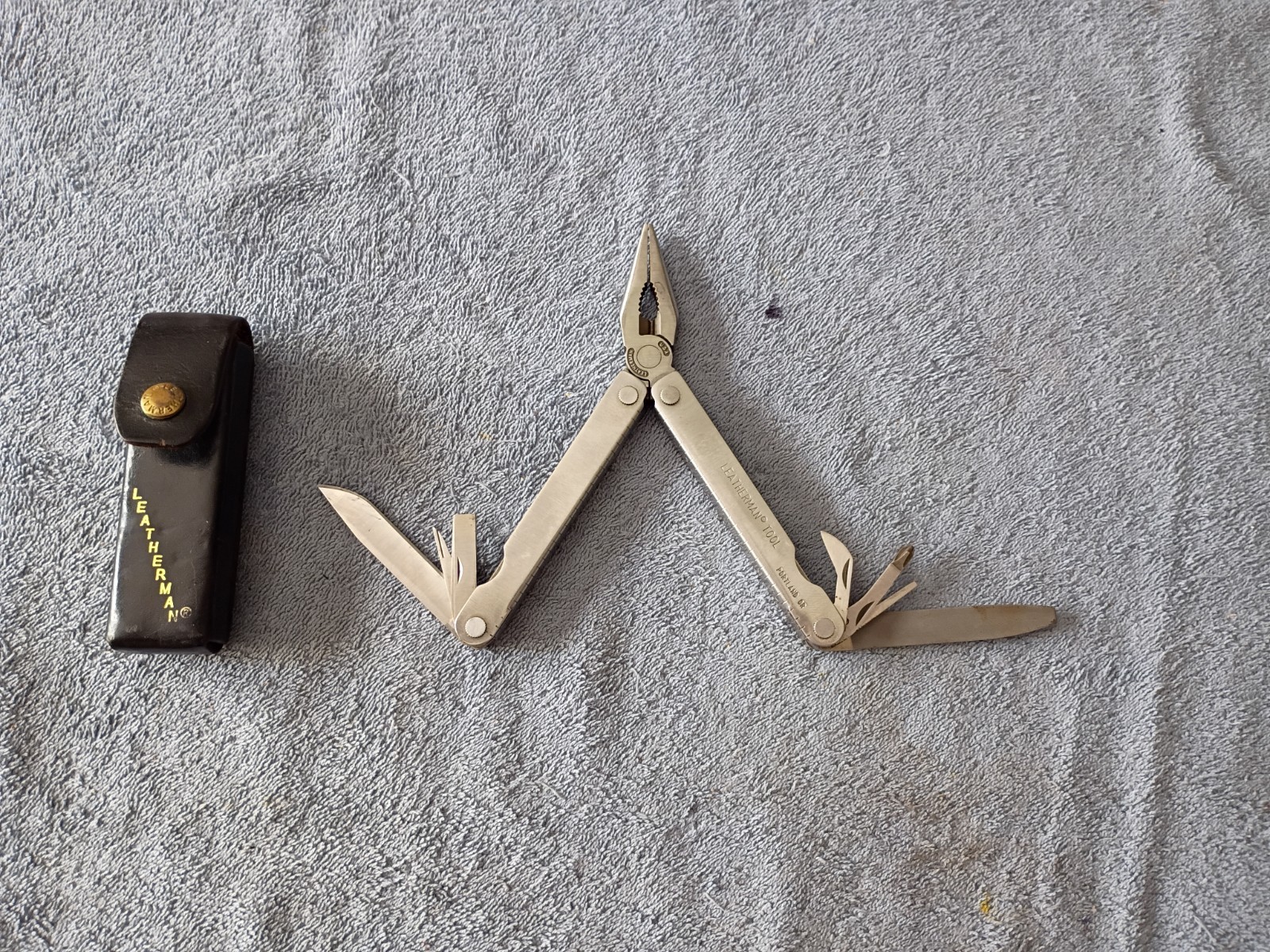 Vintage Leatherman Multi-Tool. Portland, Oregon. Original Leather Case
