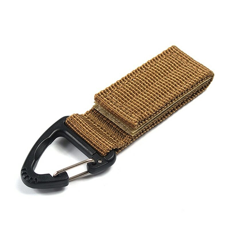 Tactical Molle Nylon Knapsack Keychain Waist Bag Triangle Backpack Hook Buckle