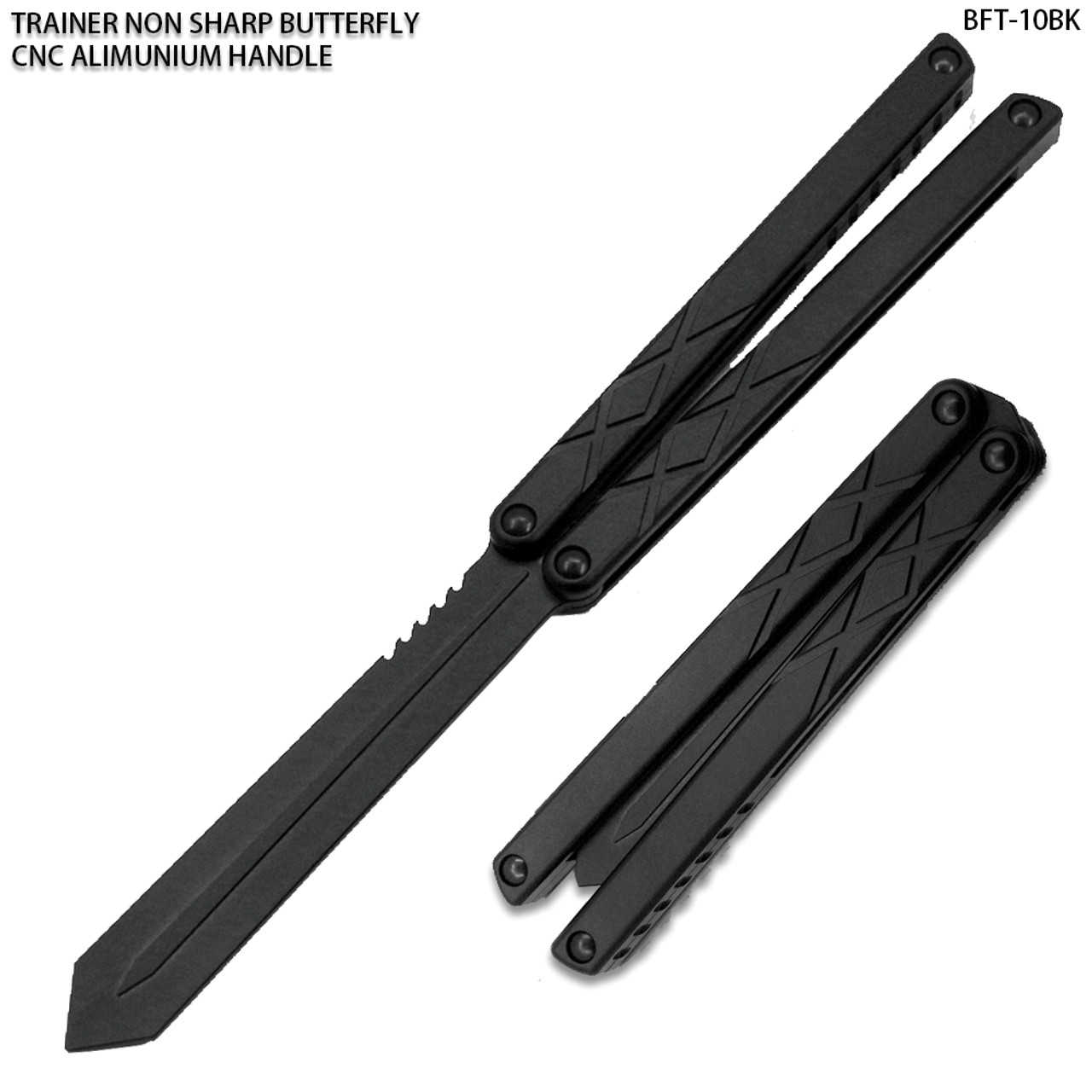 CNC Non-Sharp Professional Smooth Handle Trainer Tool Black Spear Blade
