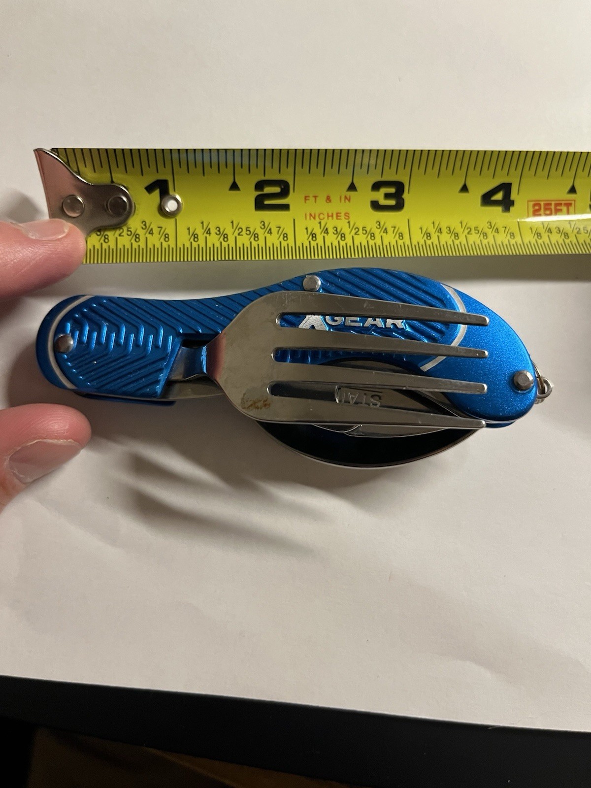 X Gear Camper Tool 4 Tools Stainless Camping Utensils Multi Fork Knife Spoon C1
