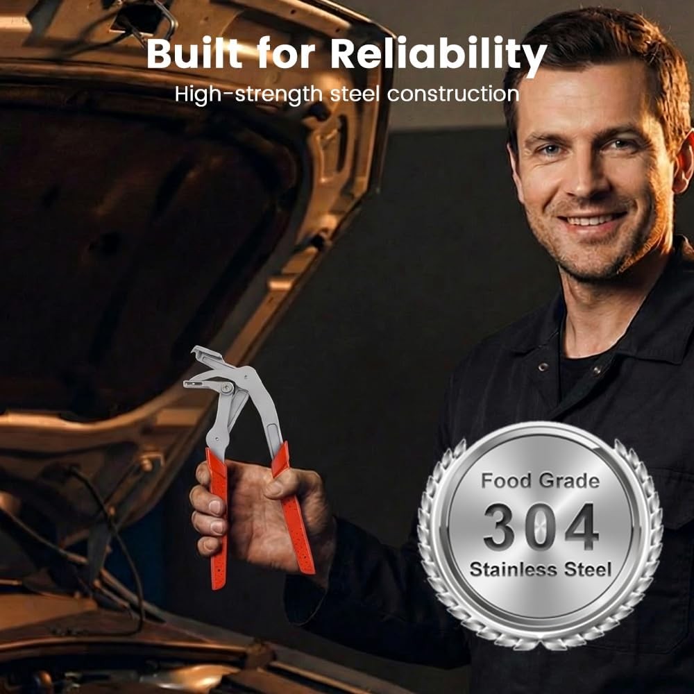 Car Clip Pliers & Trim Removal Tool Spring-Loaded Fastener Rivet Remover UK