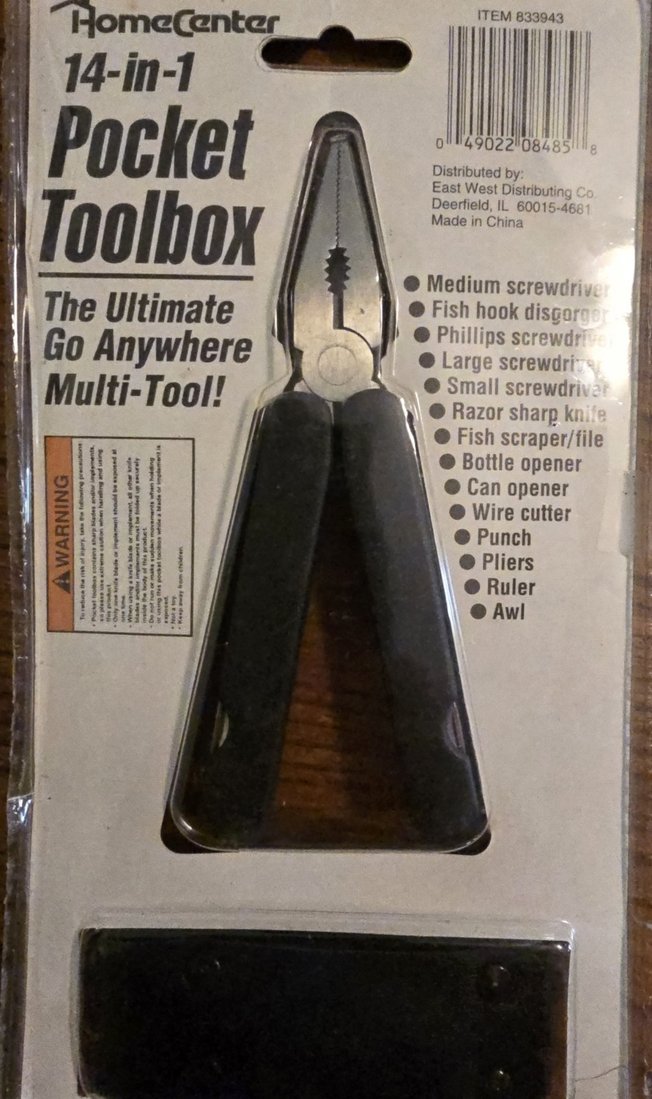 HomeCenter Pocket Toolbox , 14 in 1 Multi Tool Kit, Multi-functional, New