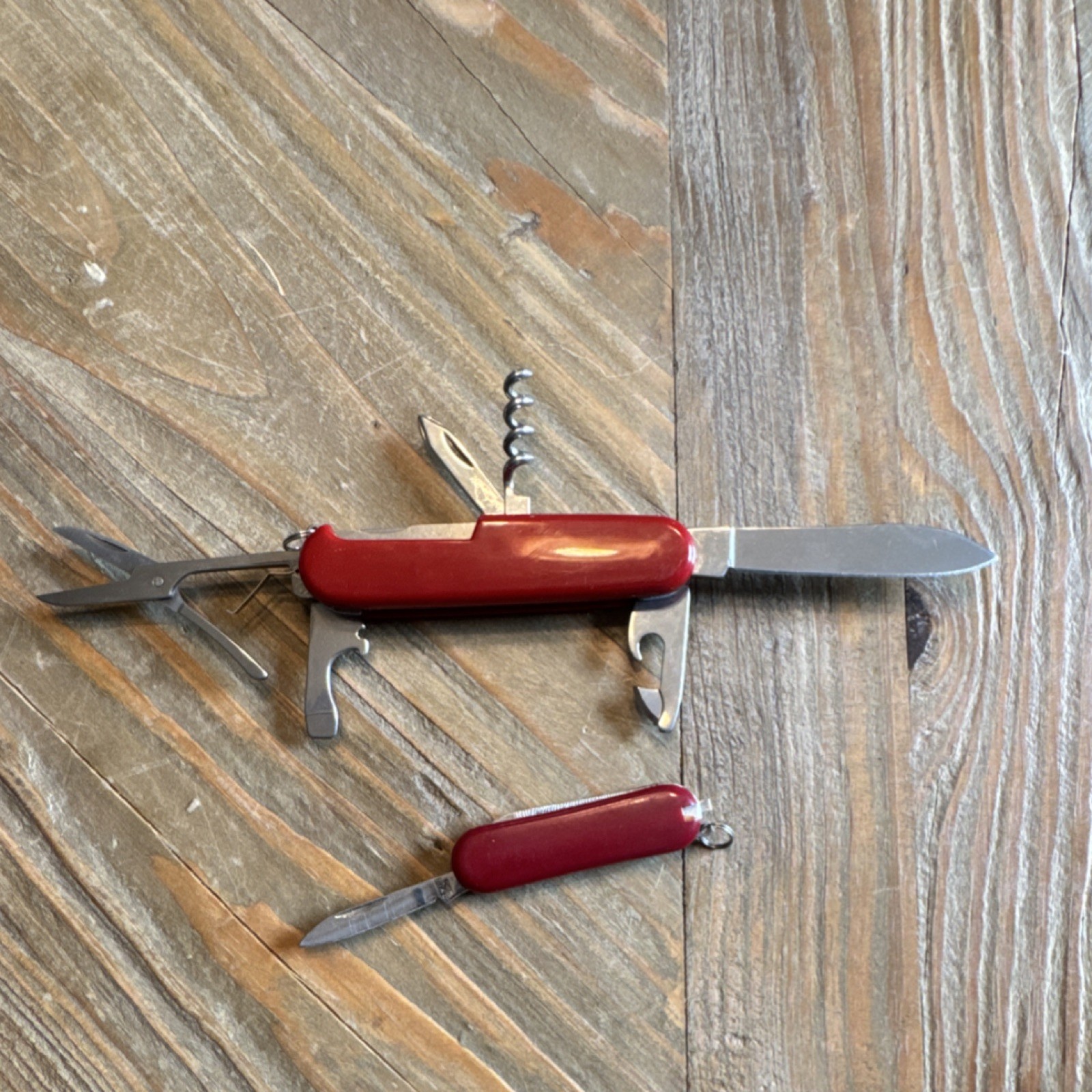Ozark Trail Red Camping Multi-Tool Set Knife Scissors Bottle Opener Corkscrew