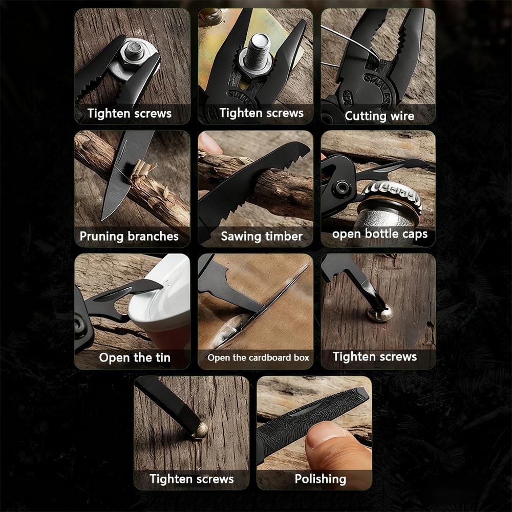 Multitool Pliers Gifts for Men, Stainless Steel Multi-Tool Pocket Me…
