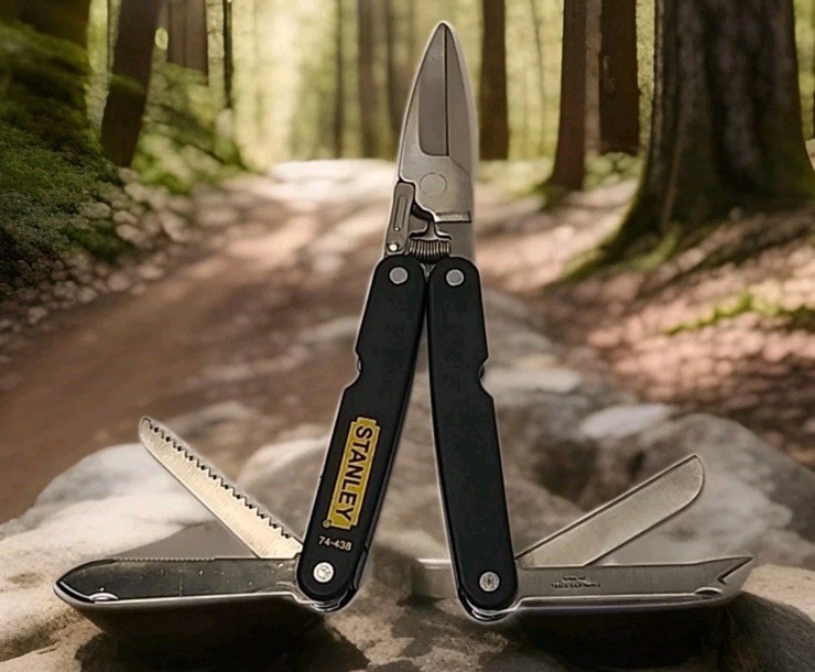 Stanley 74-438 Folding Shears/Multi Tool w/Case Scissors Snips Gardening Utility