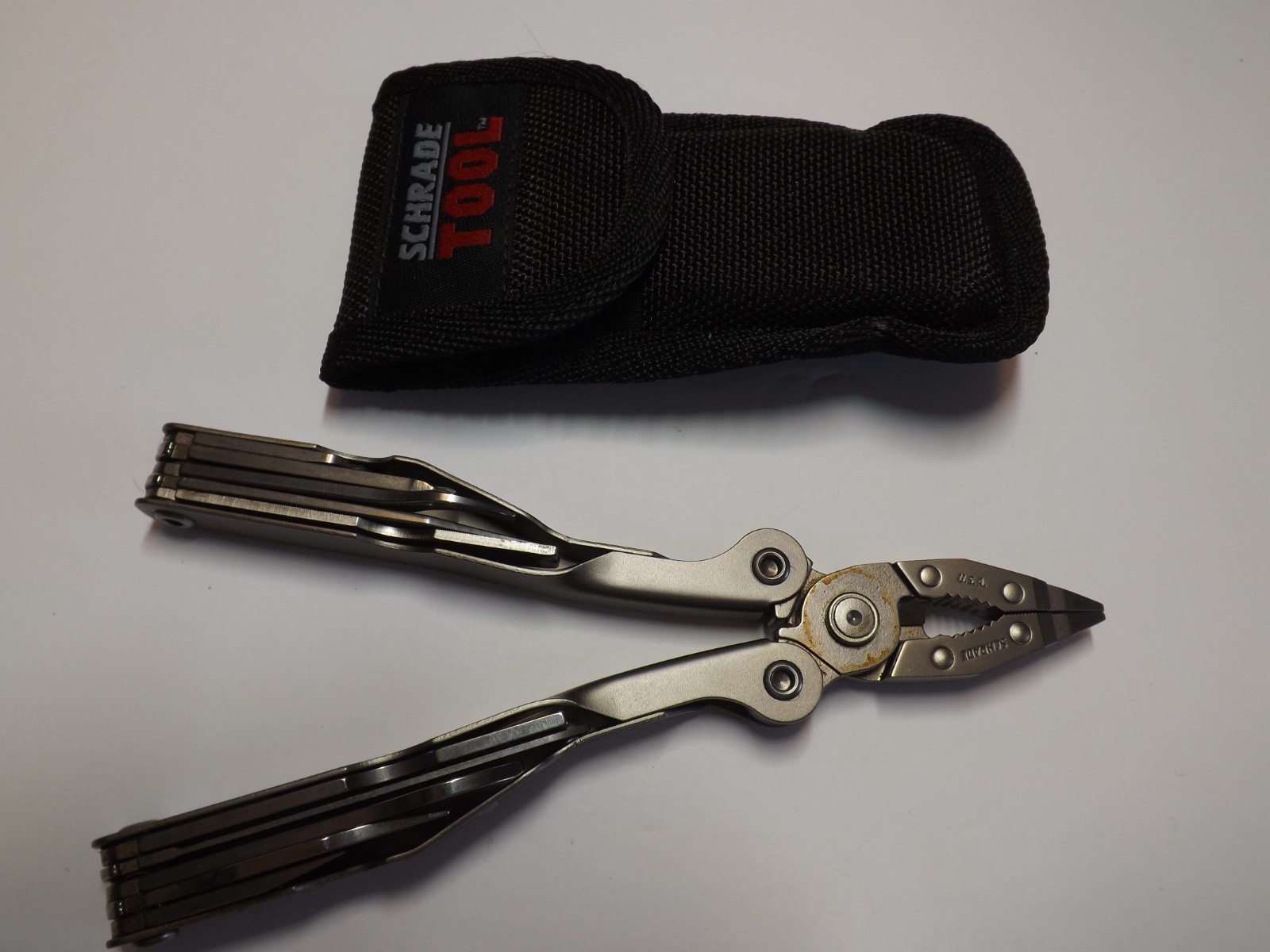 Vintage Schrade Tough Multi Tool Made in USA w Nylon Sheath – VG
