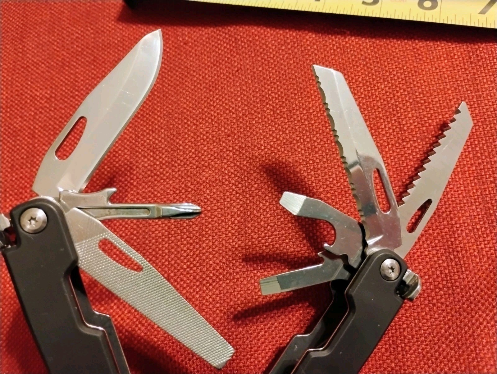 Mossy Oak multitool & razor, Milwaukee & Unbranded tactical knife 4pc lot VG