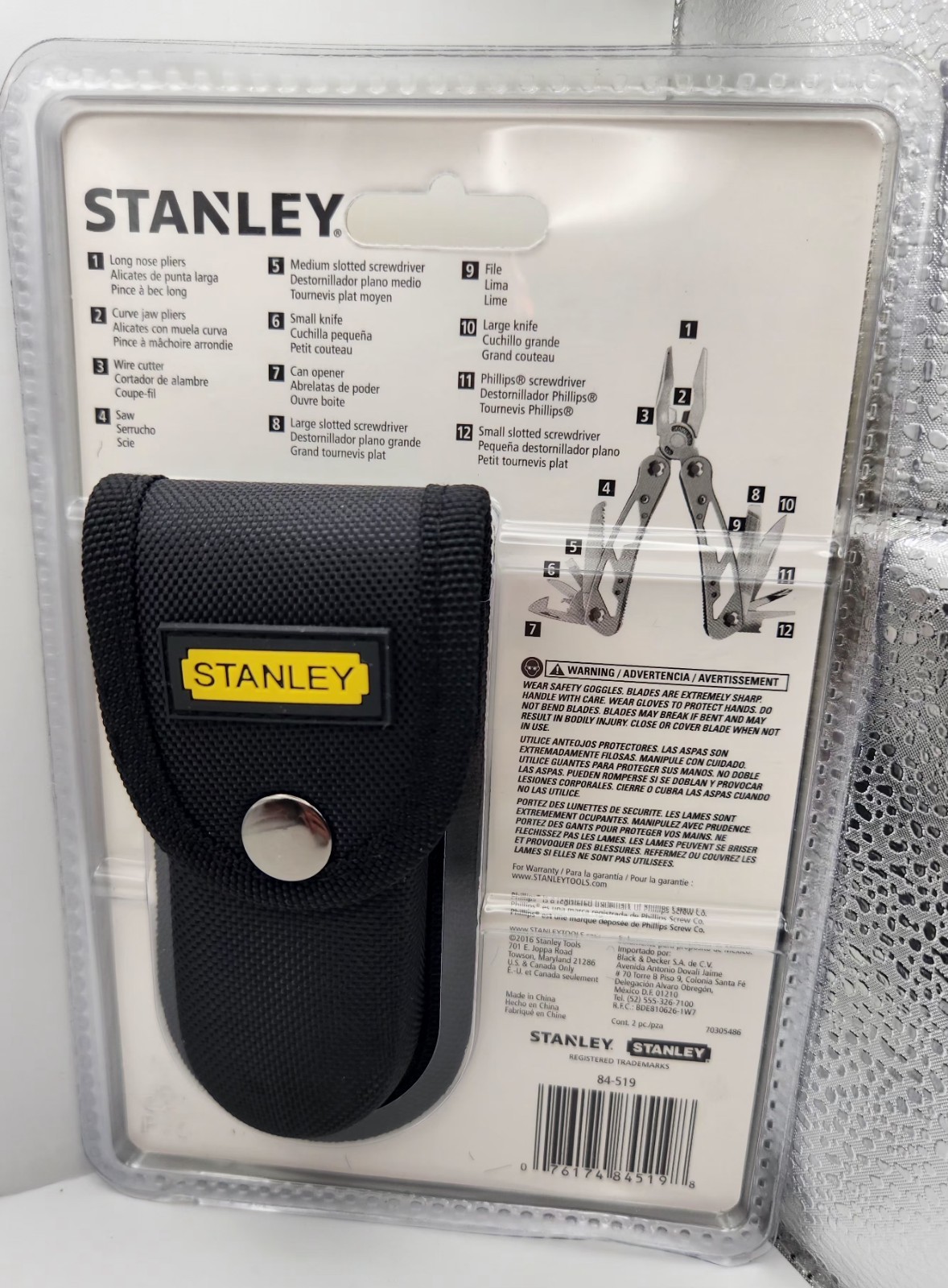 NEW! Stanley 12 In 1 Multi-Tool With Storage Pouch Included Brand New in Package
