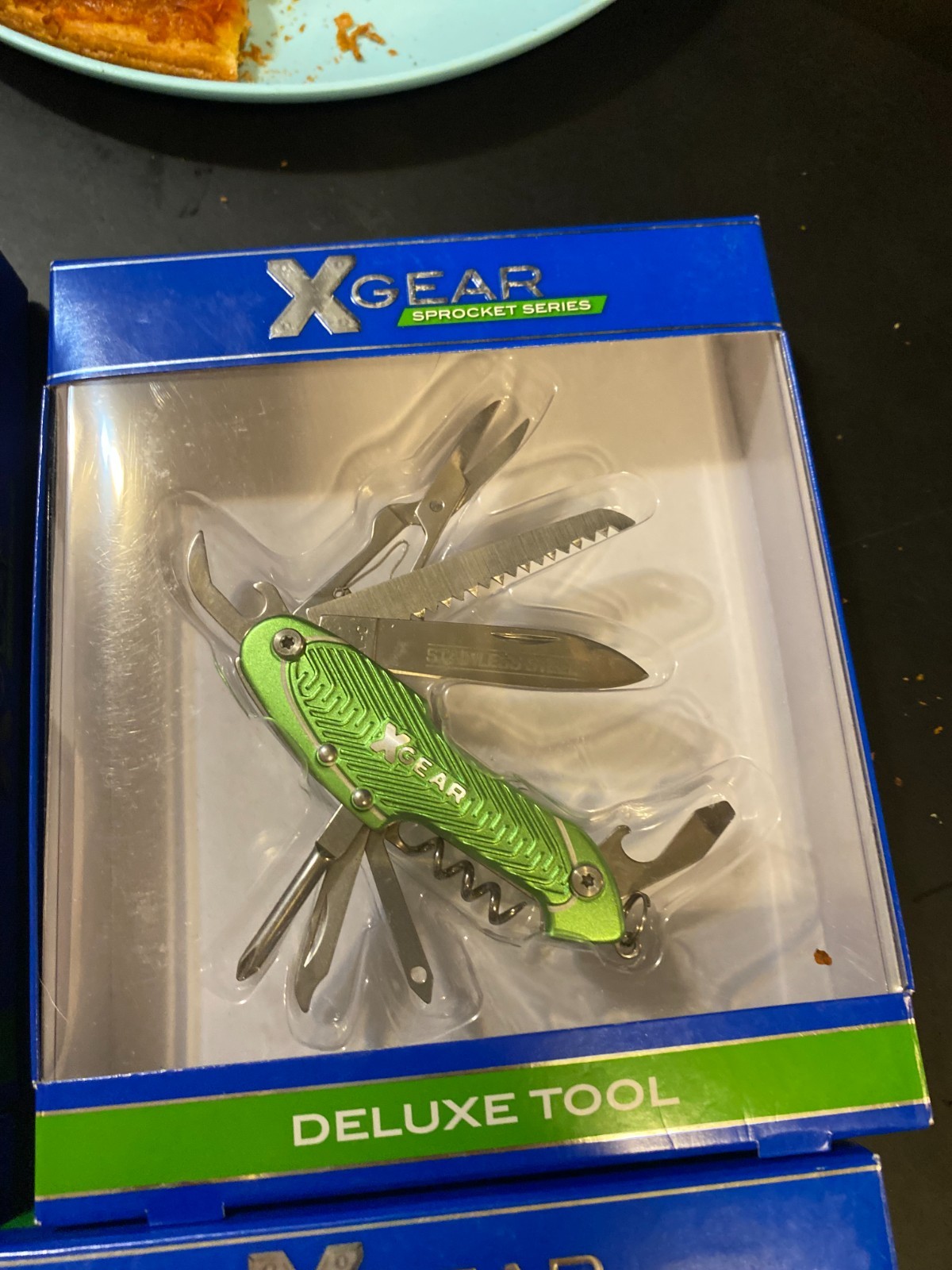 2 X Gear – Deluxe Tool, 10 Tools. Stainless Steel, 41XG1207 GREEN & Blue Color