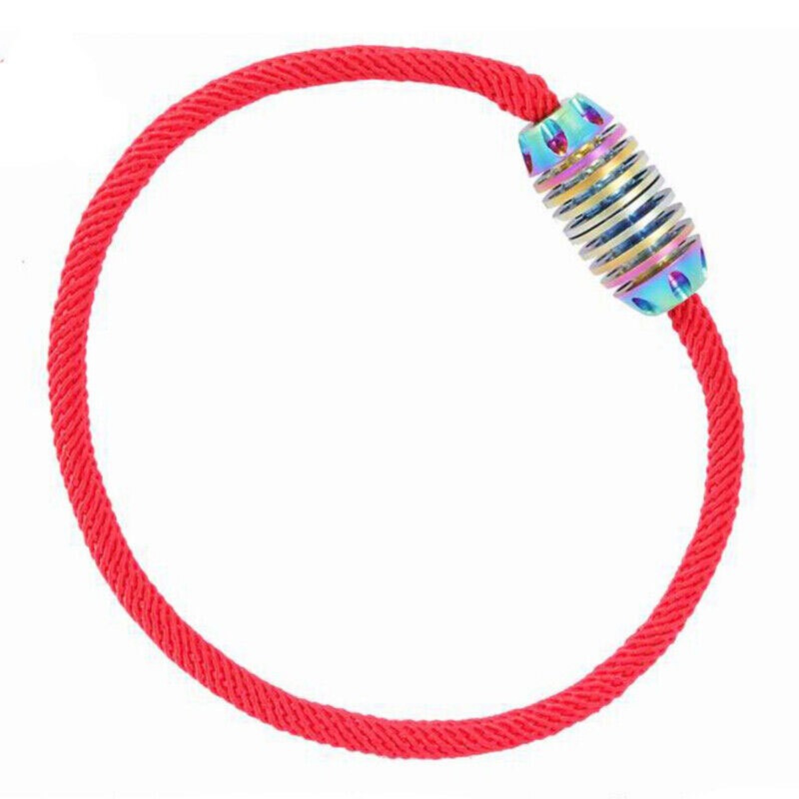 Hot Titanium Alloy Paracord Bead Bracelet Connection Buckle Keyring DIY EDC Bead