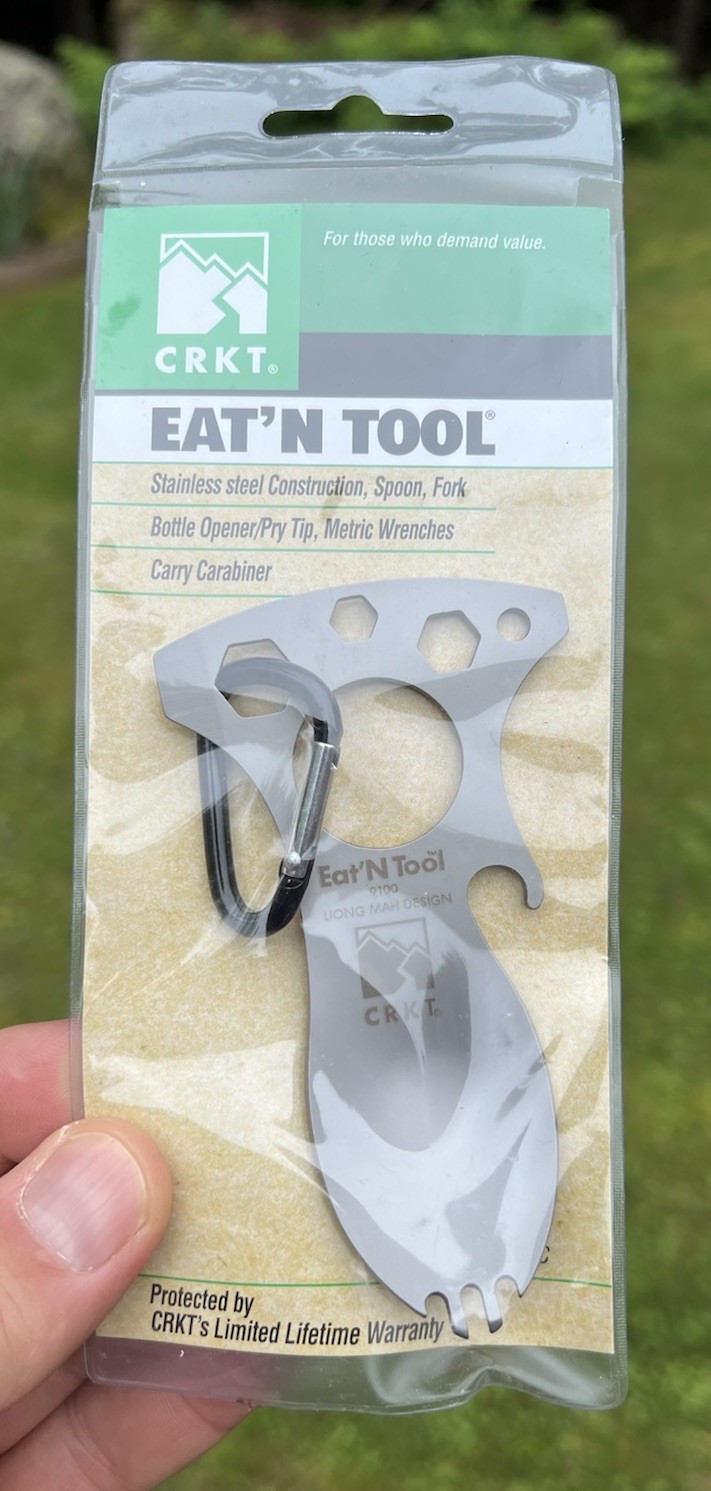 Brand New CRKT Eat’N Tool Stainless Steel Bottle Opener Fork Wrench Hiking Camp