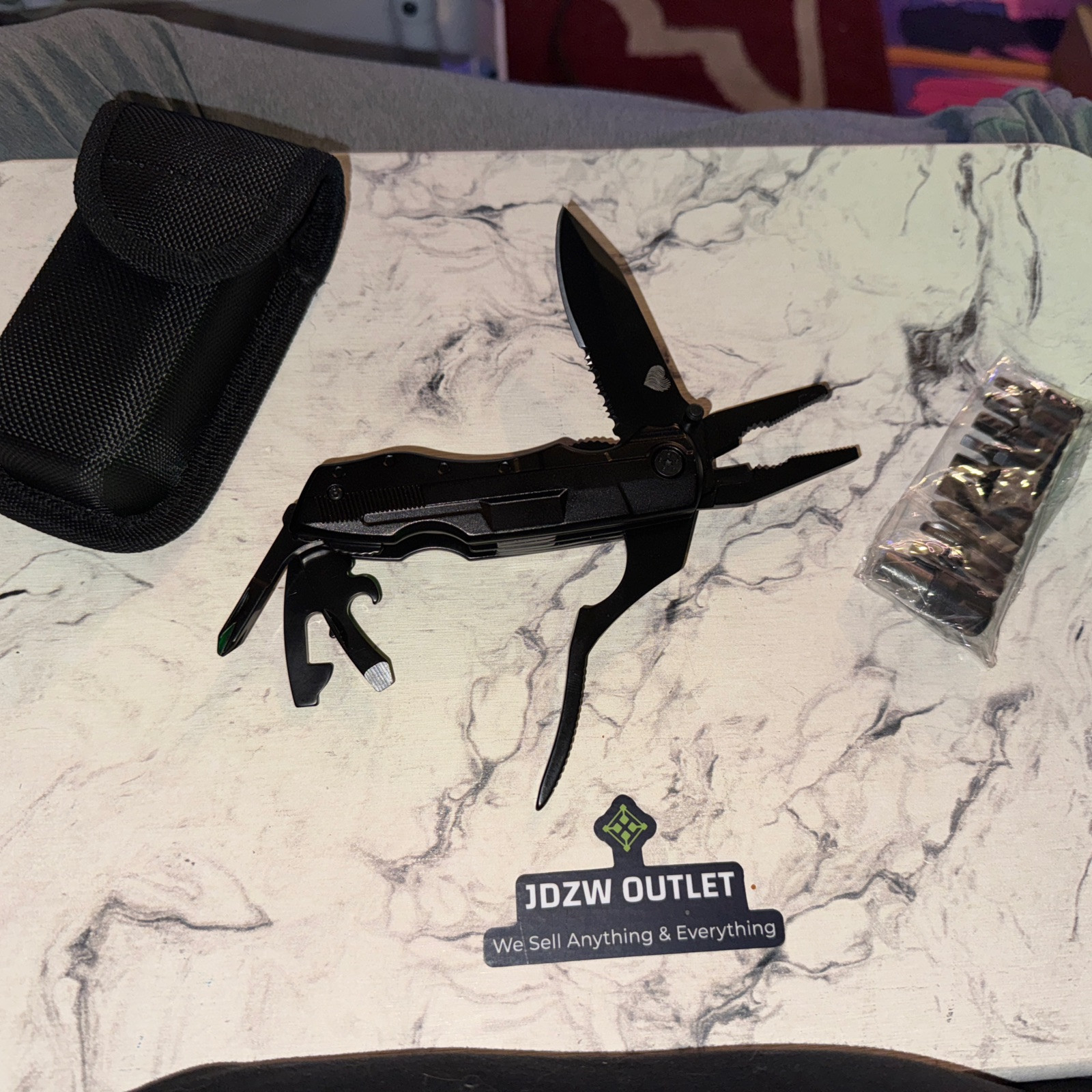 Multitool Knife 13 in 1 Pocket Multitool Multi Tool with 3 Large Blade Sa