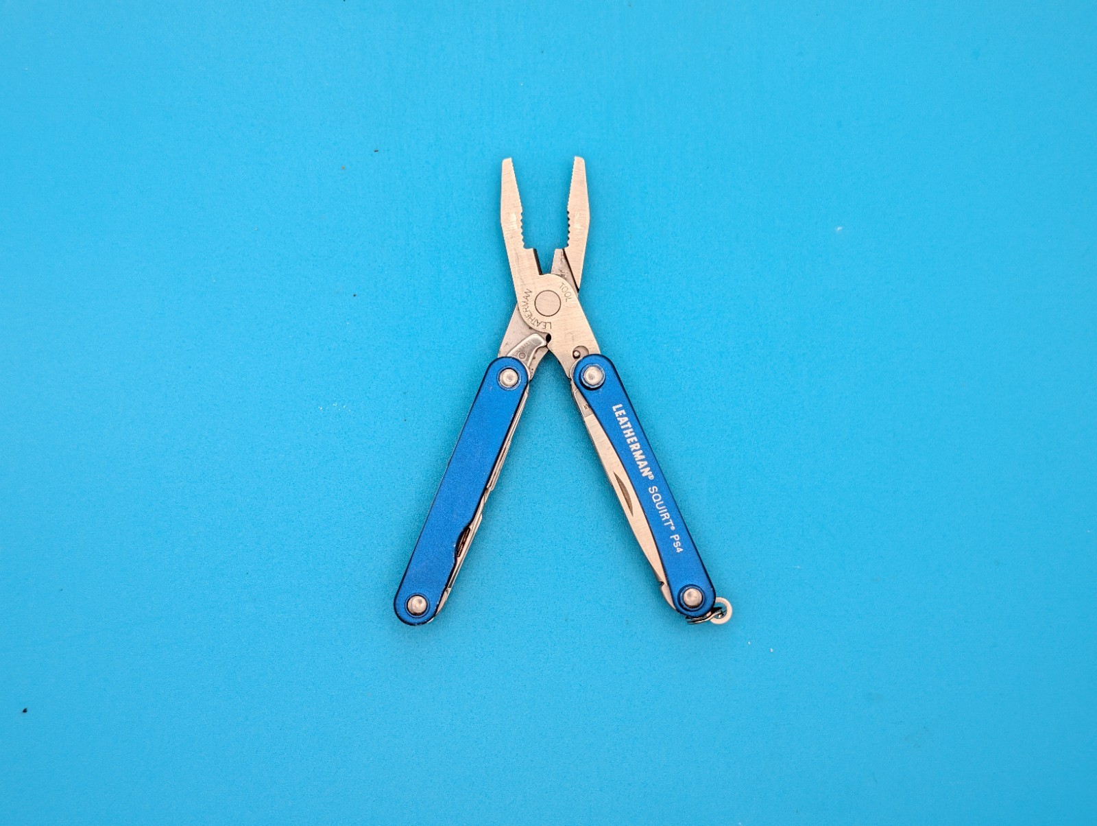 Leatherman SQUIRT PS4 Multi-Tool With Pliers Scissors Knife BLUE!
