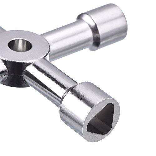 4-Way Sillcock Key For Outdoor Water Faucet Valves Residential Commercial