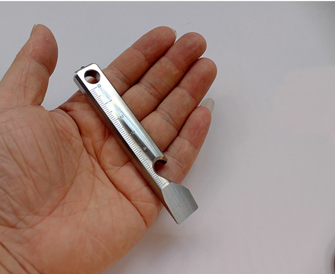 EDC Tool TITANER Alloy Pocket Titanium Pry Bar Crowbar Multi Tools Ruler Opener