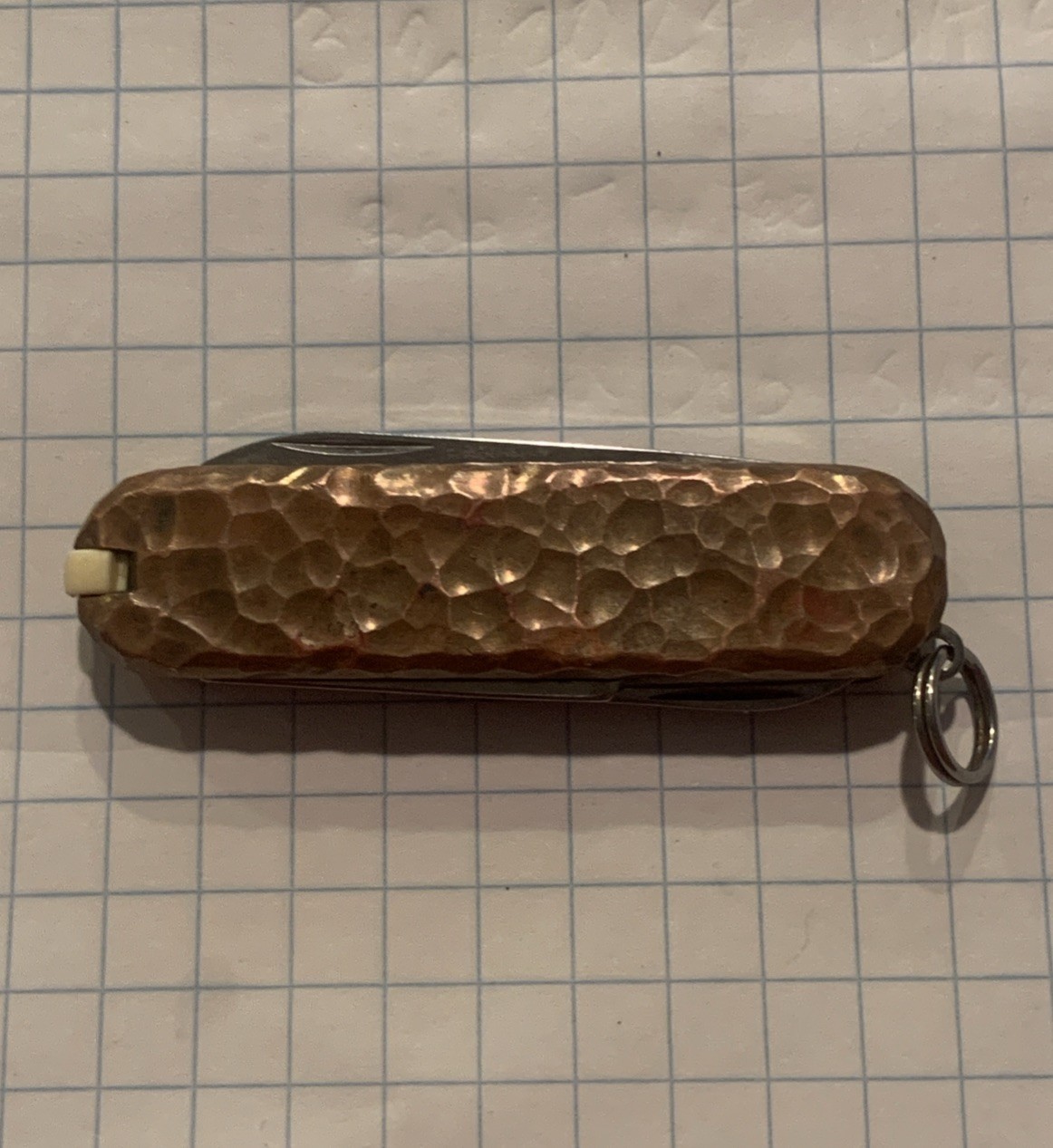Victorinox Custom Copper Classic SD Pocket Knife Hammered Satin Finish MSRP $220