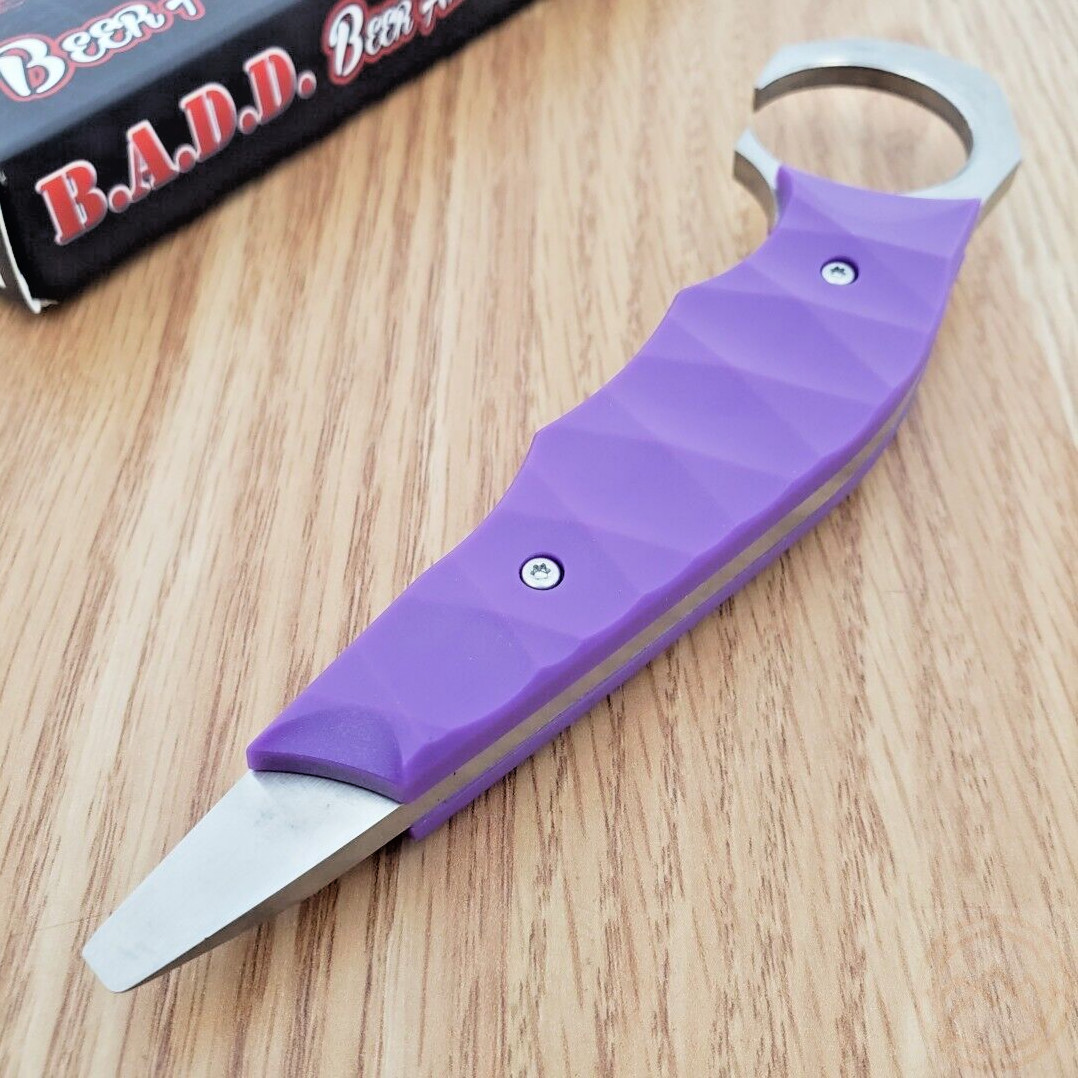Cuma Survival School BADD Beer Tool 3Cr13 Steel Construction Purple Composition