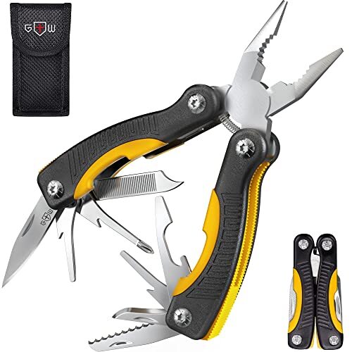 Outdoor Multi-Function Mini Tool Pliers Portable Folding Stainless Steel Black