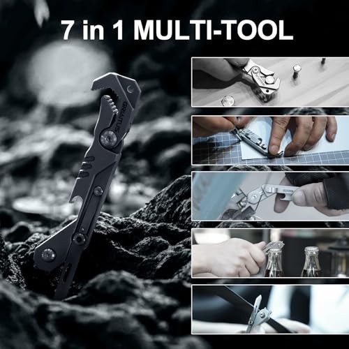 7 in 1 Multitool Knife Wrench Screwdriver Bottle Opener Window Breaker Seatbelt