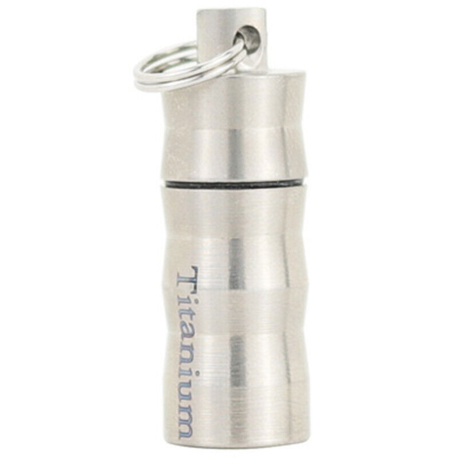 Pure Titanium Waterproof Case Box Pendant EDC Portable Bottle With Keyring