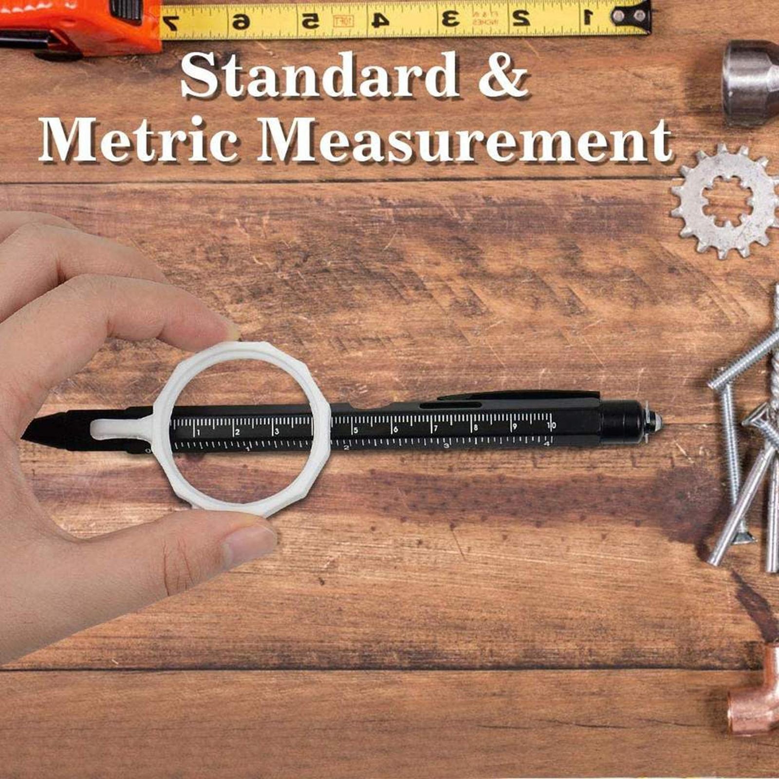 9 In 1 Multi Tool Pen, LED Light Emitg Pen Bottle Opener Touch Pen Gifts Unique