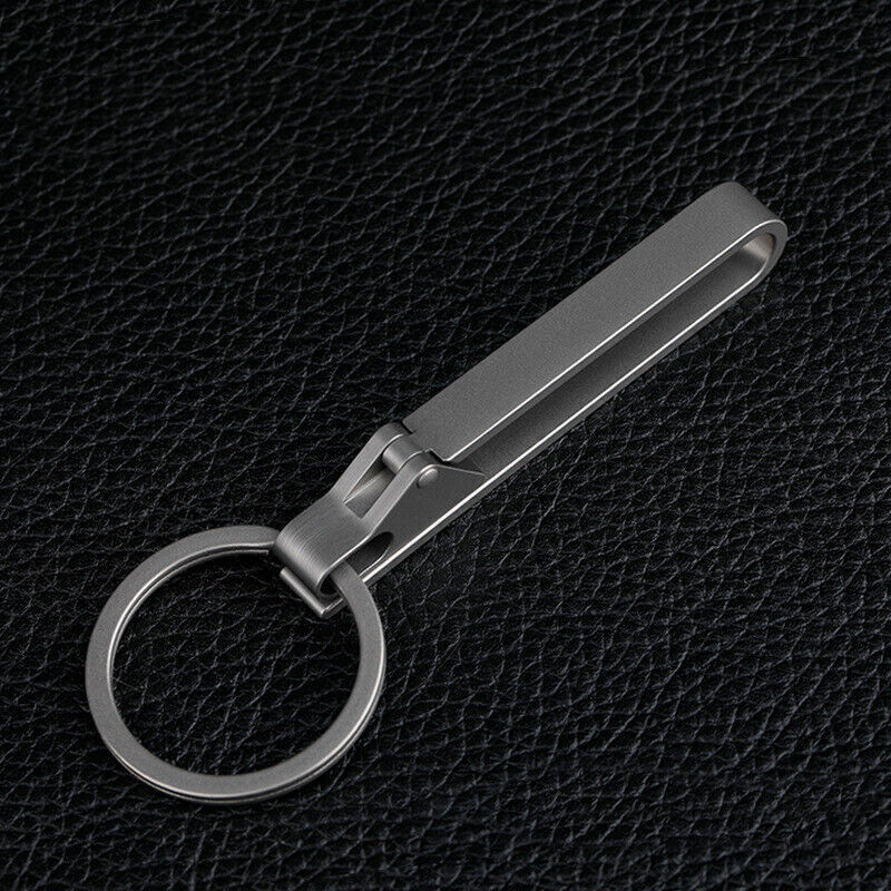 EDC Titanium Alloy Quick Buckle Detach Belt Waist Hanging Keychain Key Ring Tool