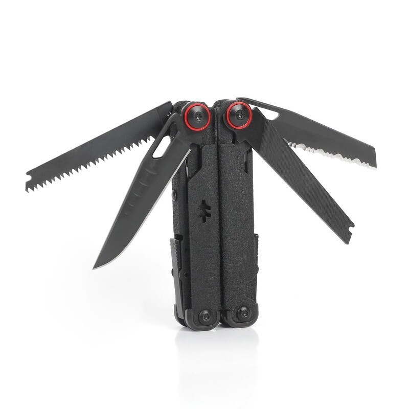 17 In 1 Multi Tool AUS 8 Steel Pliers Scissors Knife W/ Leather Sheath Non Slip