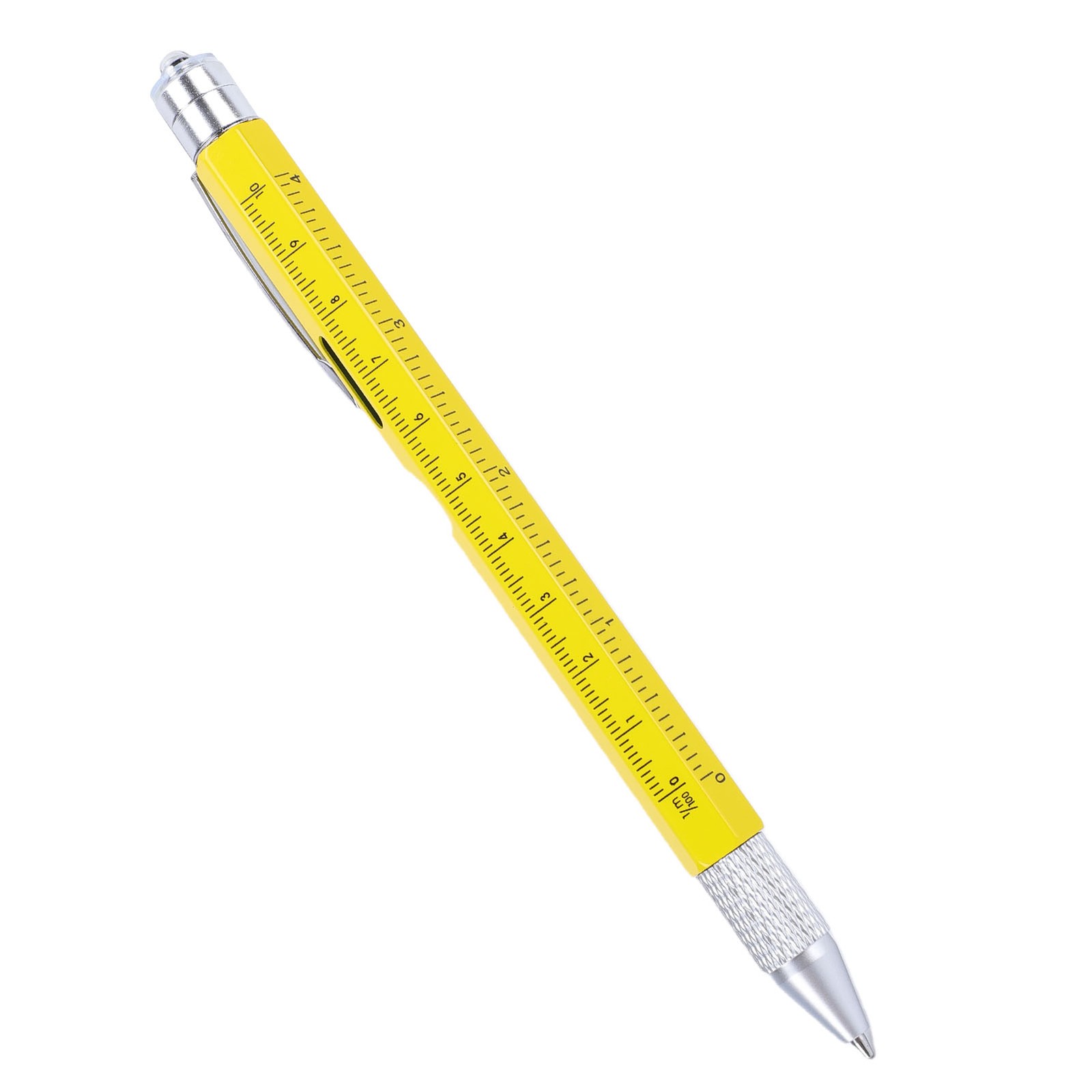 9 In 1 Multitool Pen LED Light Screwdrivers Level Ruler Bottle Opener