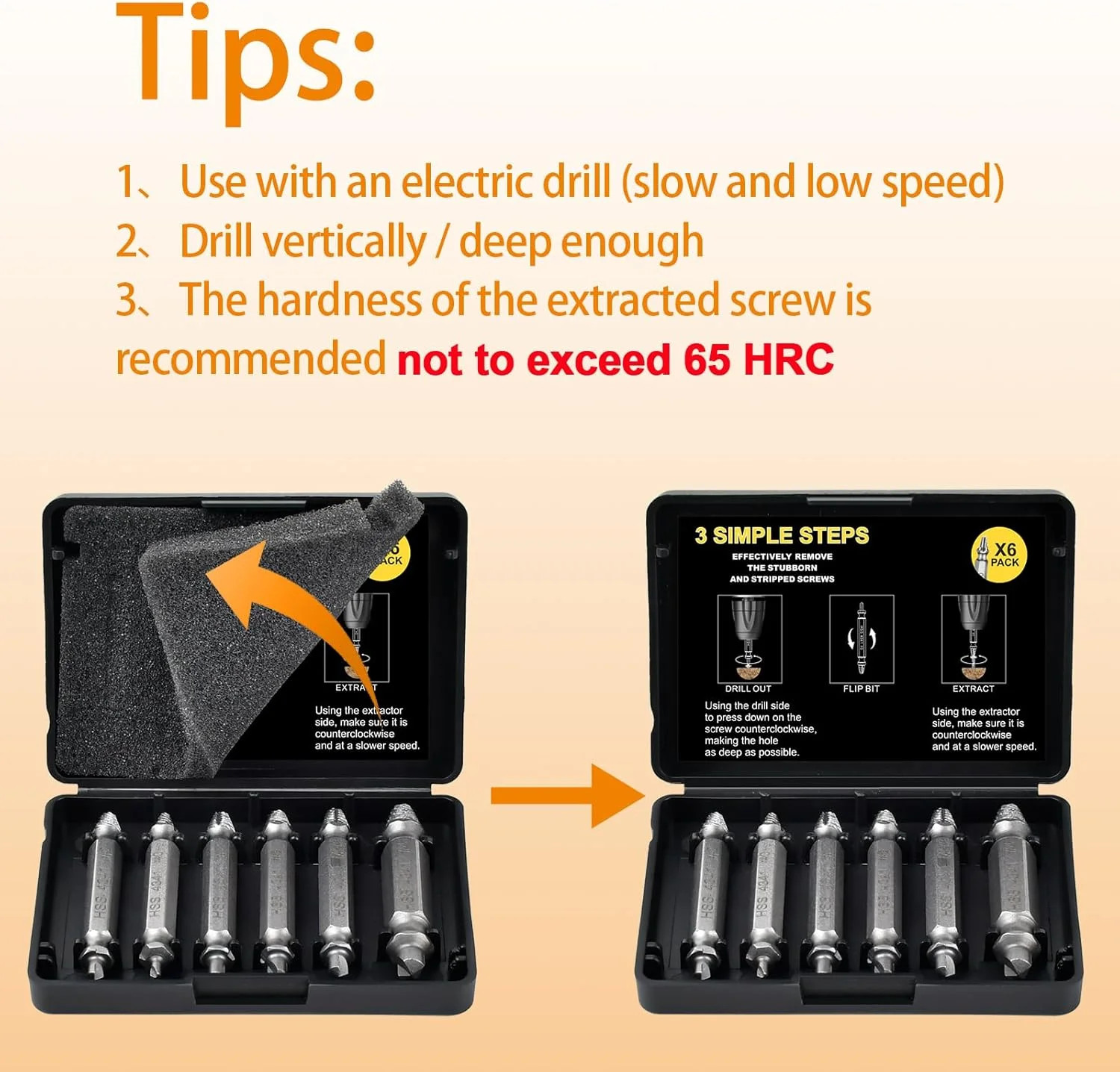 Fathers Day Dad Gifts for Husband from Daughter Son – Screw Extractor Set – Tool