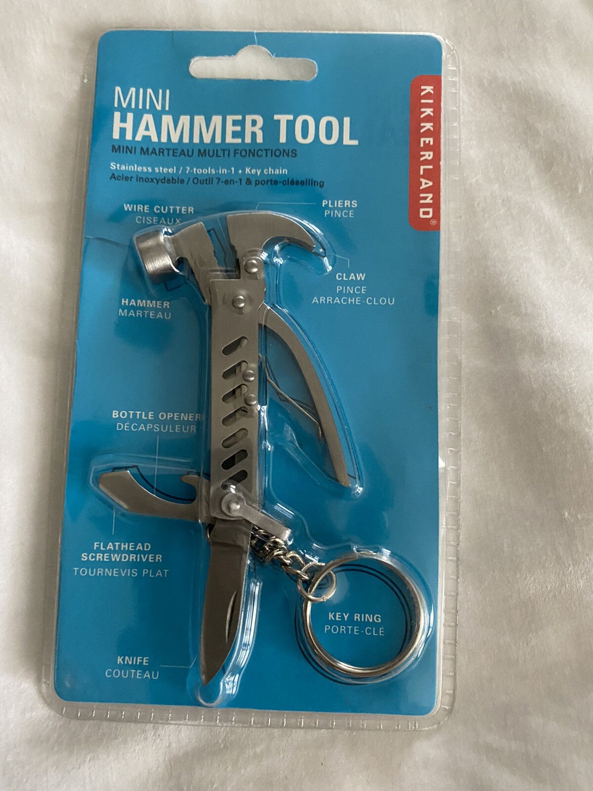 NEW Kikkerland Hammer Tool Keychain NIP *MUST SEE!*