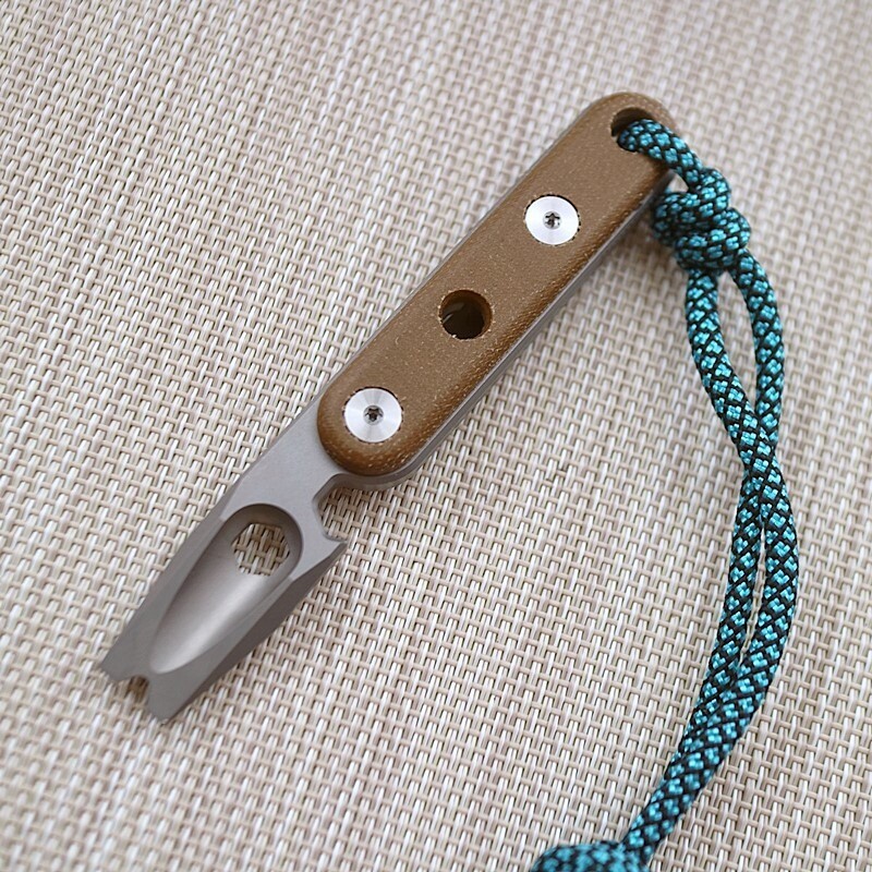 EDC Titanium Pry Bar Crowbar Bottle Opener Portable Pocket Outdoor Multi Tools