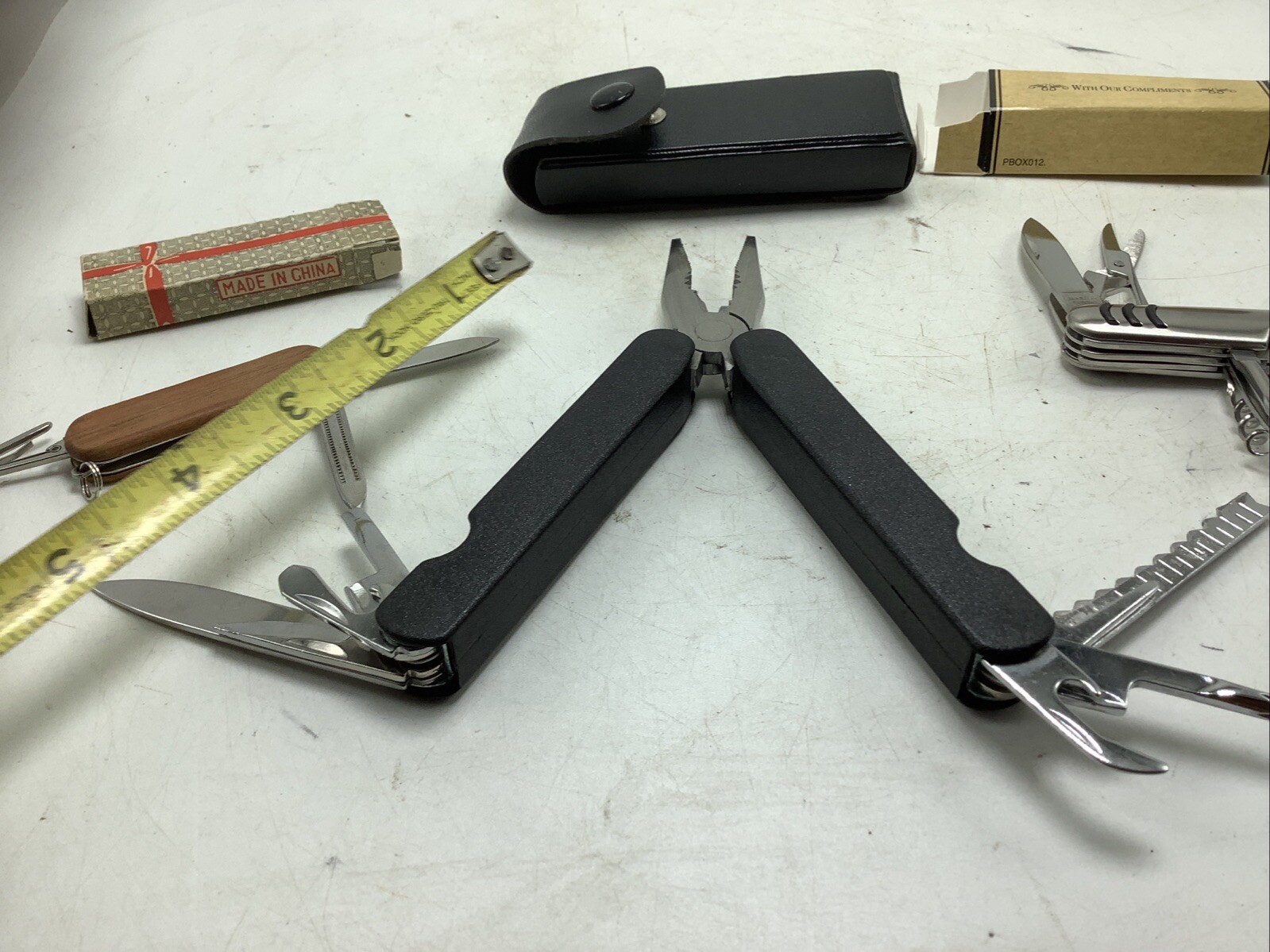 Early Times Multi-Tool Utility Pocket Knife Lot Of 3