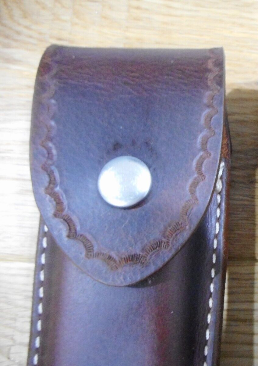Gerber MP600 or Diesel multi tool leather sheath. Tooled. Sheath only.