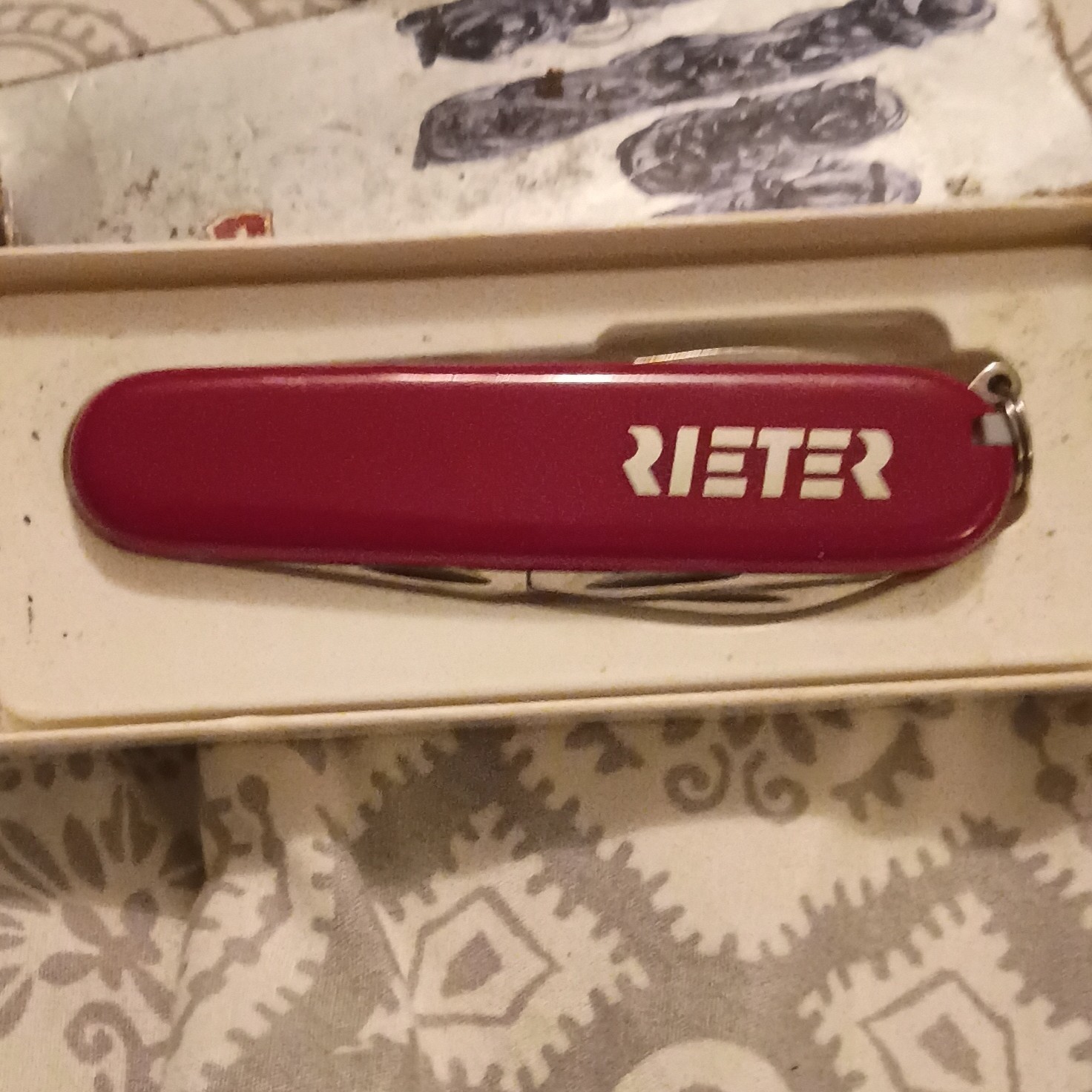 Victorinox Officer Suisse Red 5-Tool Multi-Tool w/ Lanyard Rieter Logo