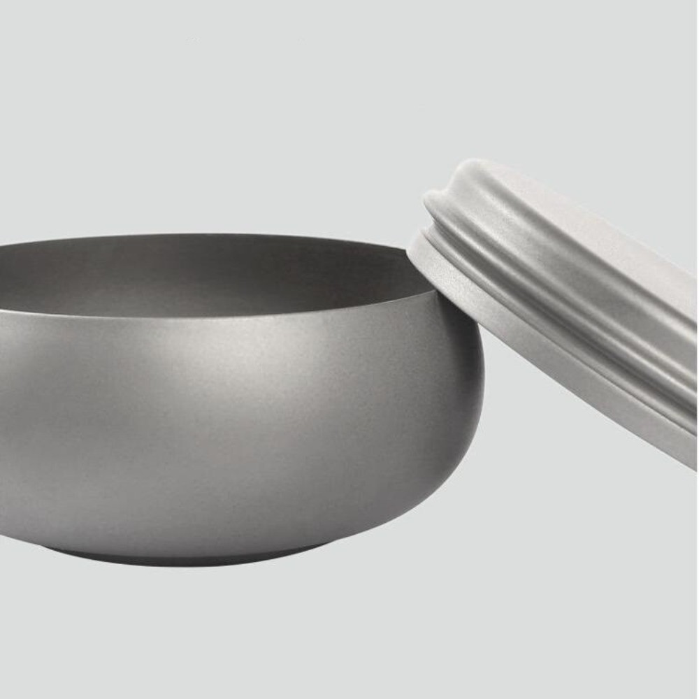 Pure Titanium Waterproof Container Can Pill Case Holder Box Tea Storage Jar EDC