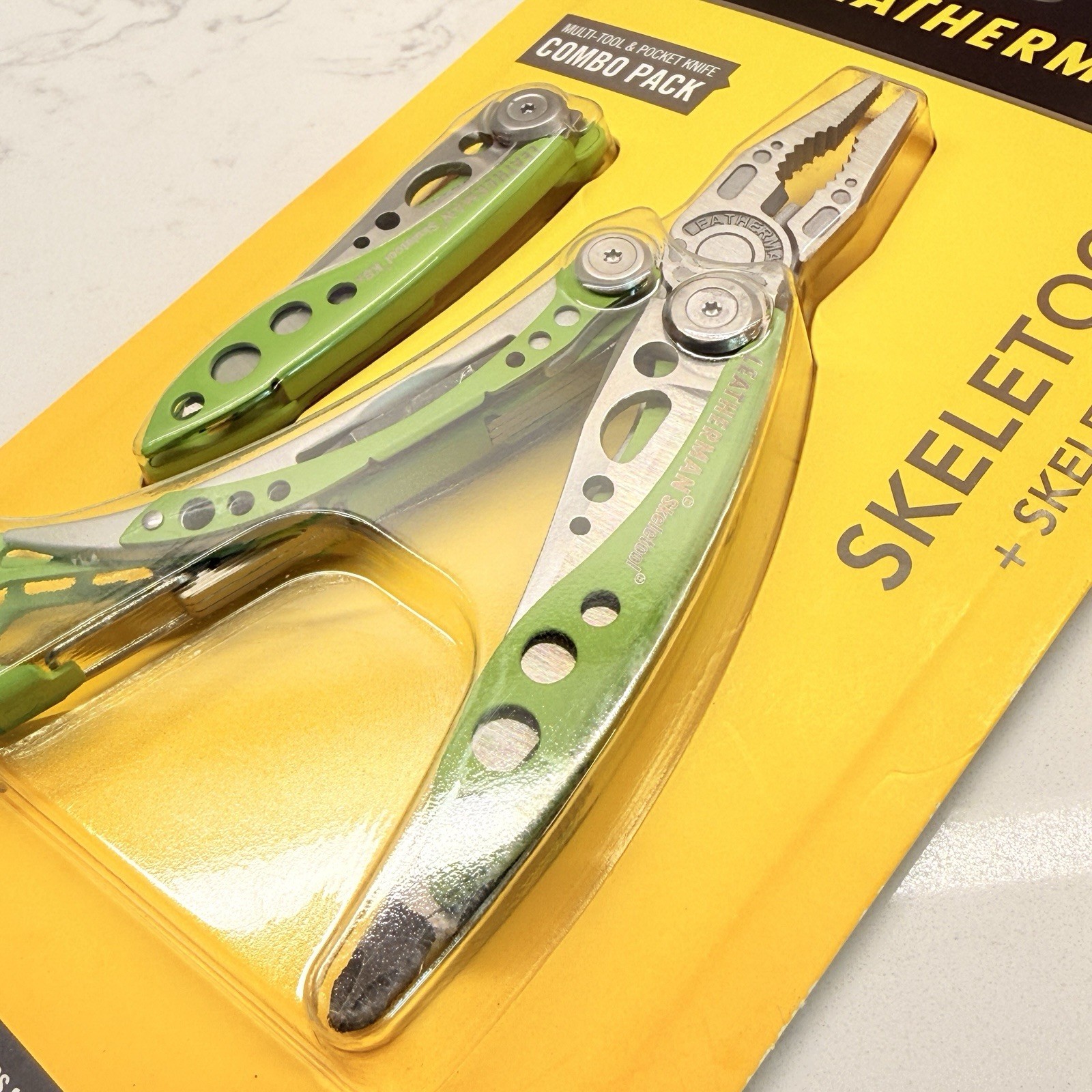 Leatherman Skeletool Green & Leatherman Skeletool KB Green. Discontinued Combo