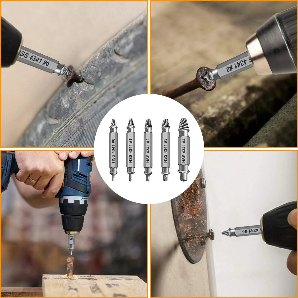 Gifts for Men,THOSAF Damaged Screw Extractor Set,Fathers Day Gifts for Dad from