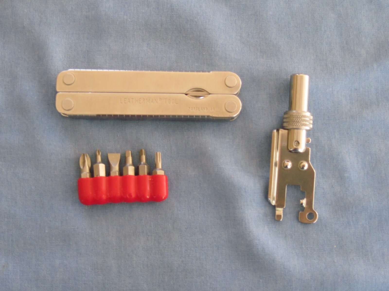 LEATHERMAN PST 97 SURVIVAL TOOL WITH TOOL ADAPTER & BIT SET