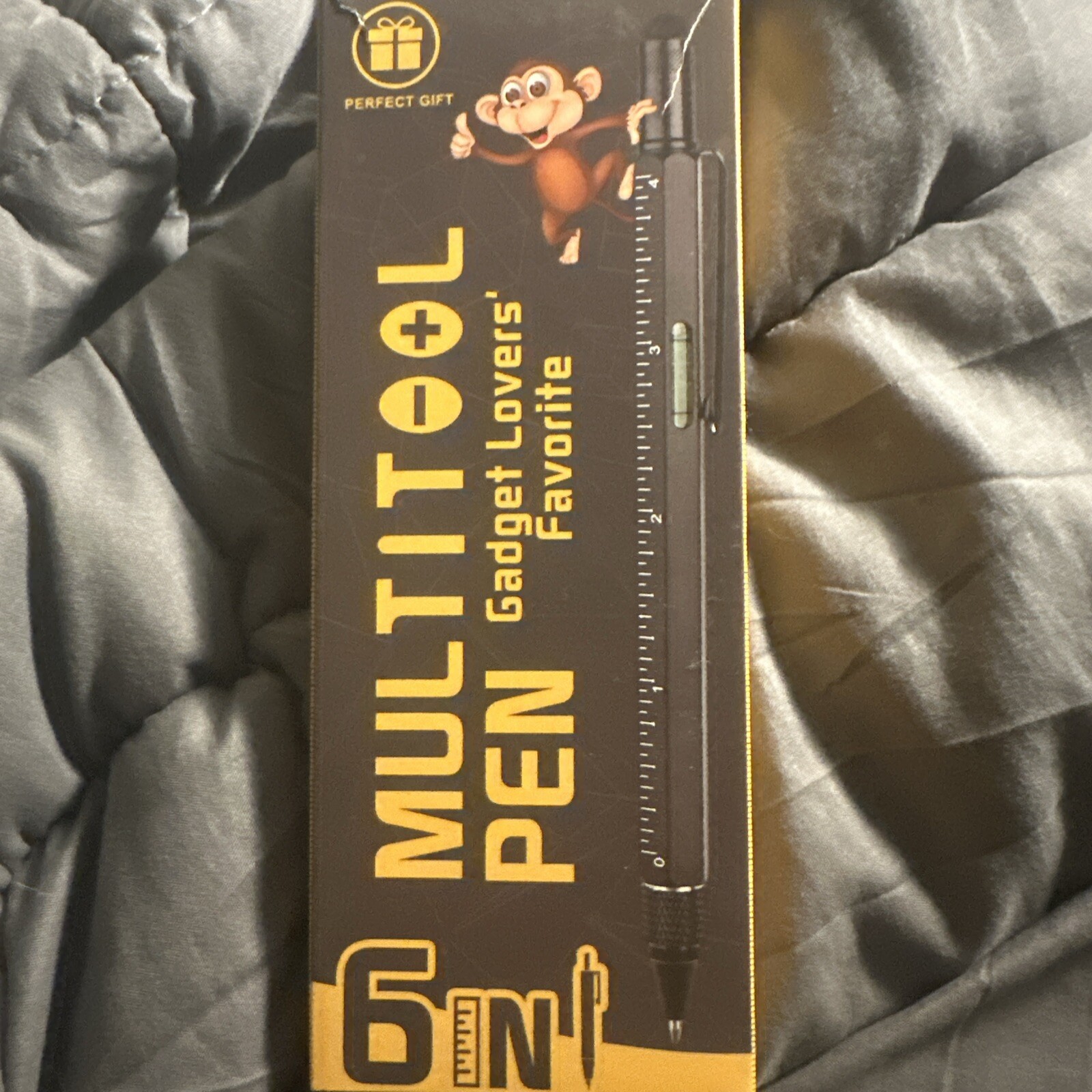 Novelty Gifts 6 in 1 Pens for Men, Multi Tools Pen Unique Gadget Great Gift