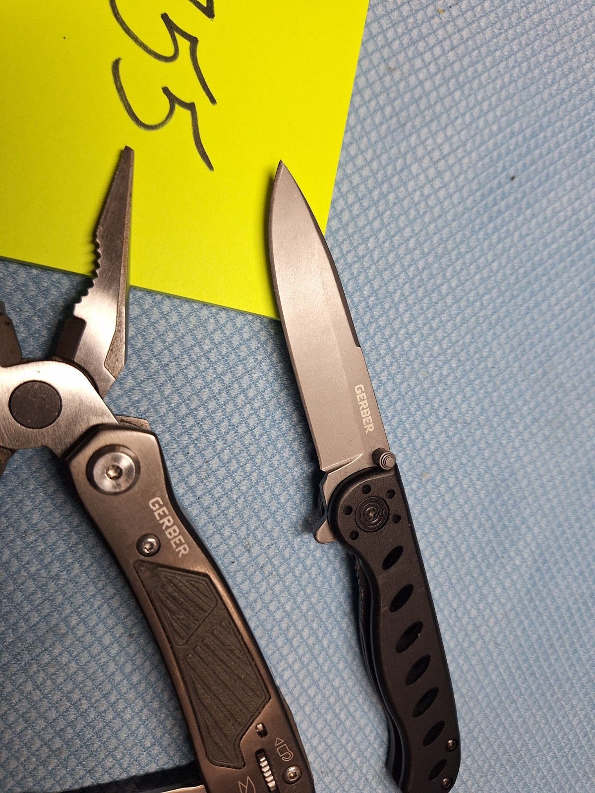 2 GERBER ITEMS BG MULTI TOOL / EVO JR KNIFE EXCELLENT Lot 755
