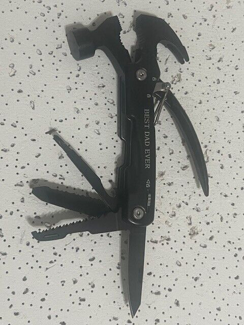 Multi-Functional life Saving Claw Hammer Car Survival Tools Black with Sheath —
