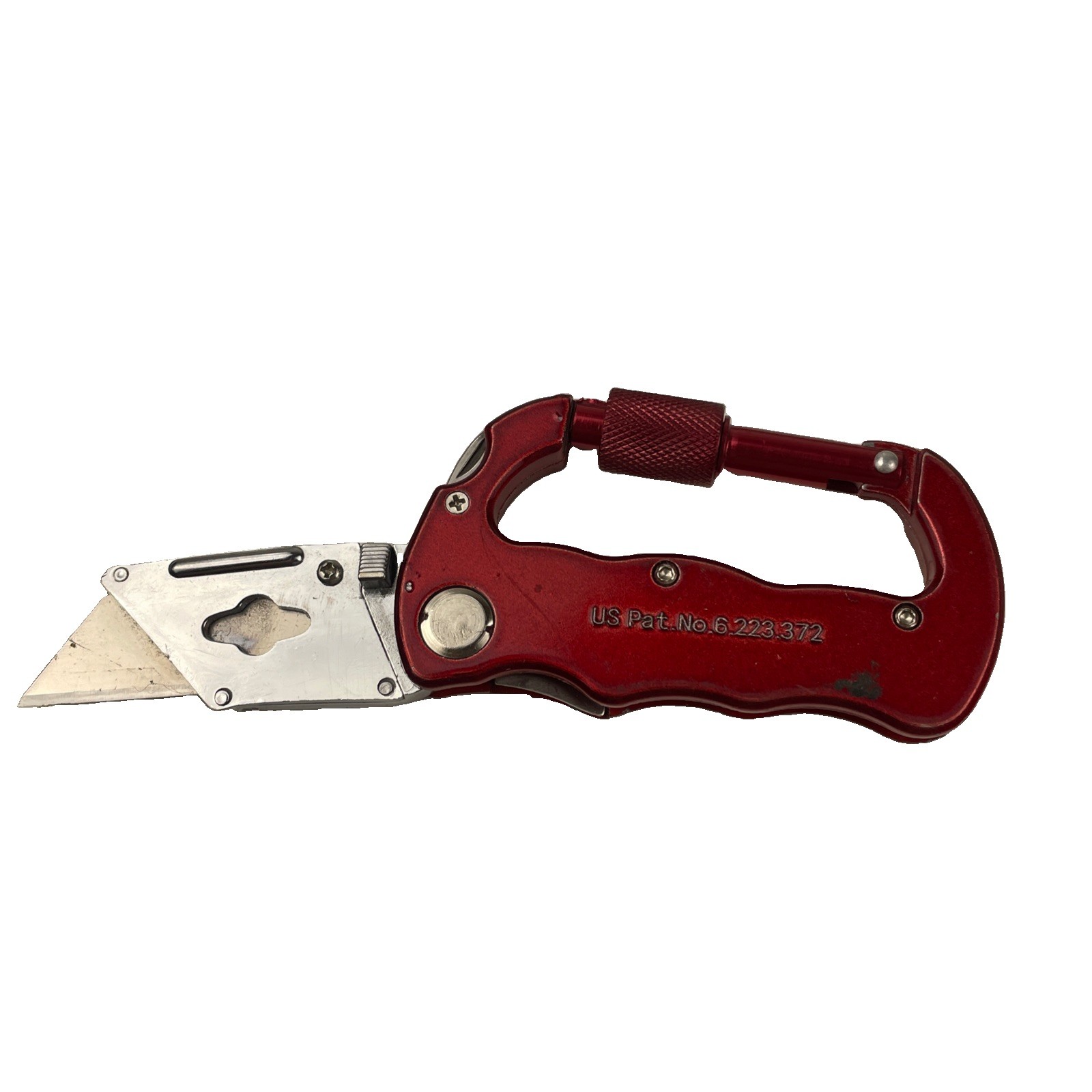 Carabiner Multitool Knife Red Color