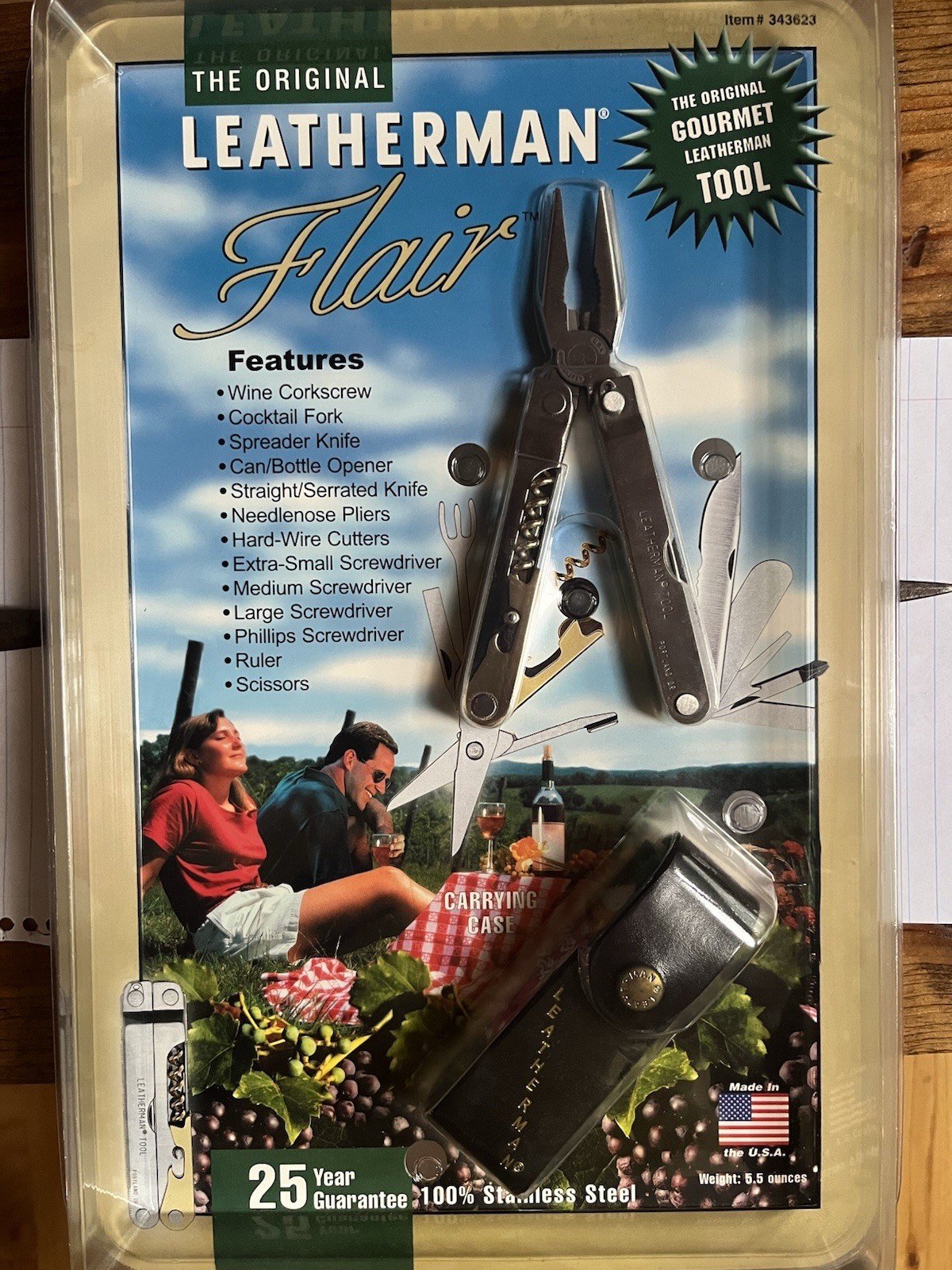 Leatherman Flair Multi-Tool 15-in-1 Stainless Steel, 2.6″ Blade, Sheath