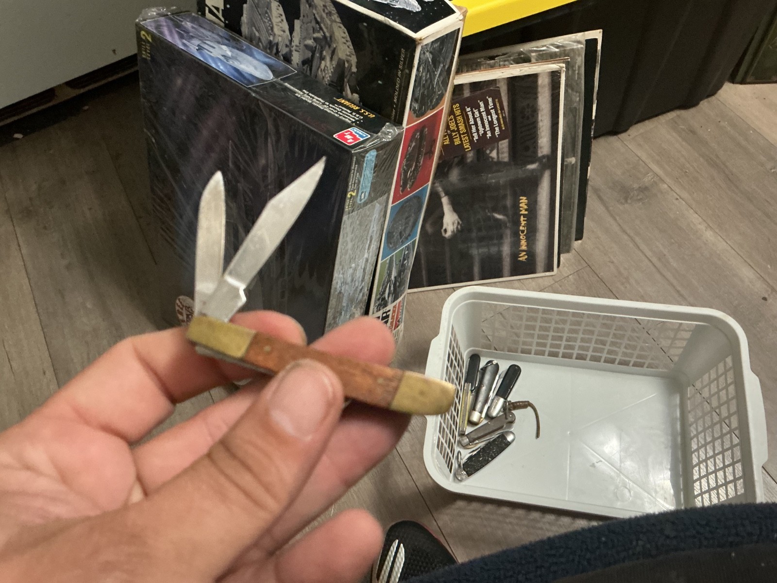 Wood Handle Pocket Knife w/ 2 Blades 2″ Stainless