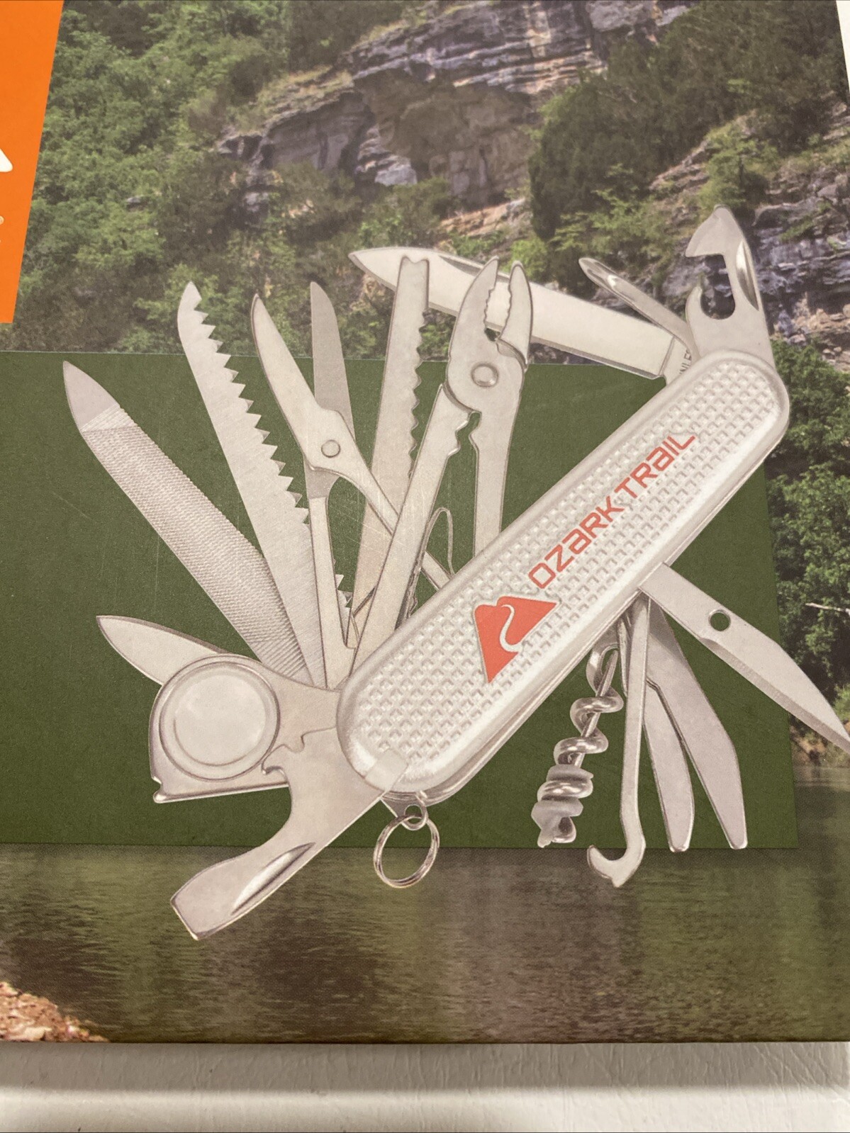 Ozark Trail Army Knife 33-In-1 Multitool. Survival Tool Pocket Knife Fishing