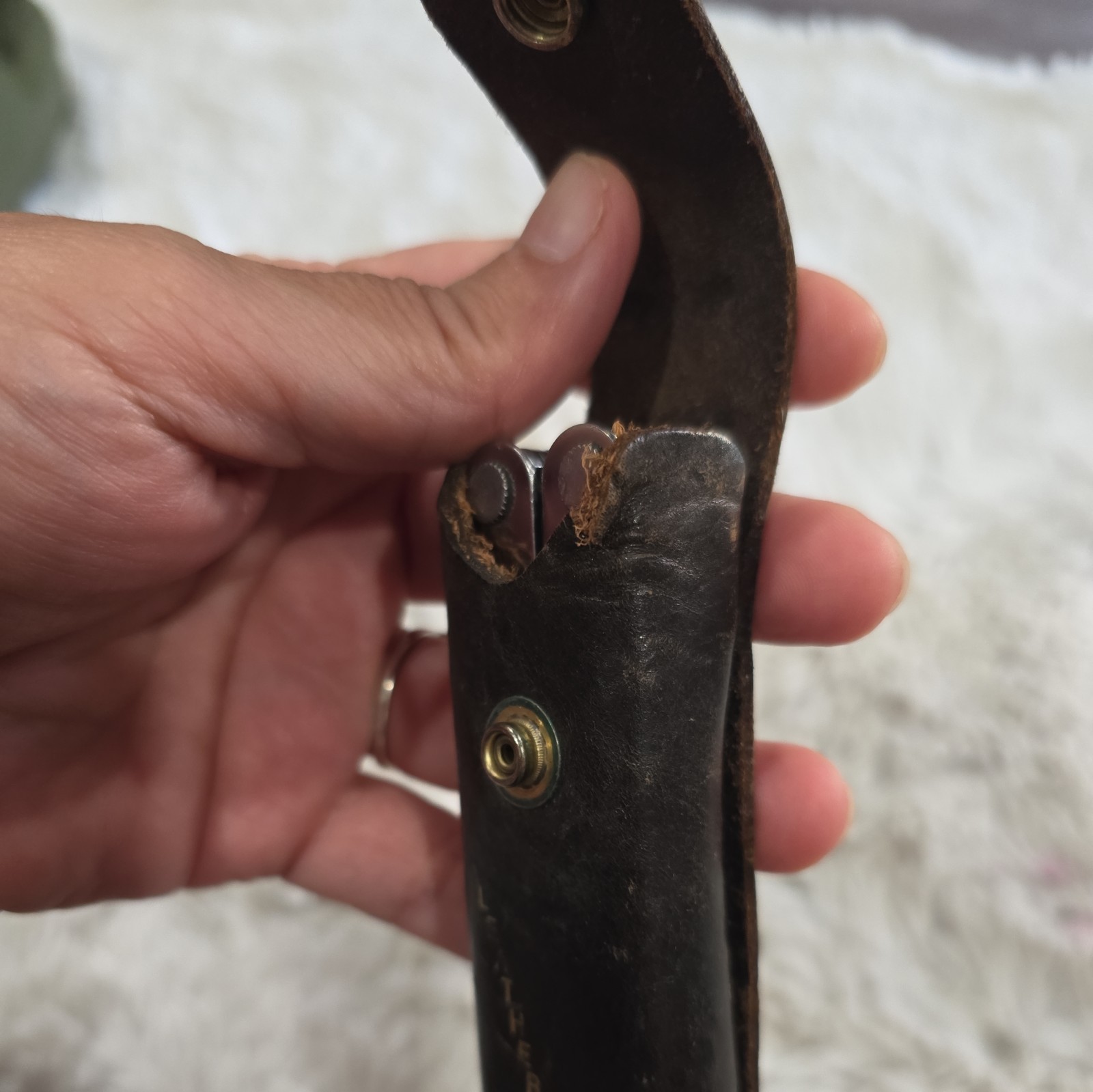 Vtg Original Leatherman Multi Tool Portland OR Leather Sheath USA