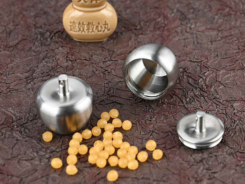 EDC Mini Keychain Waterproof Box Pendant Pill Capsula Case Outdoor Emergency