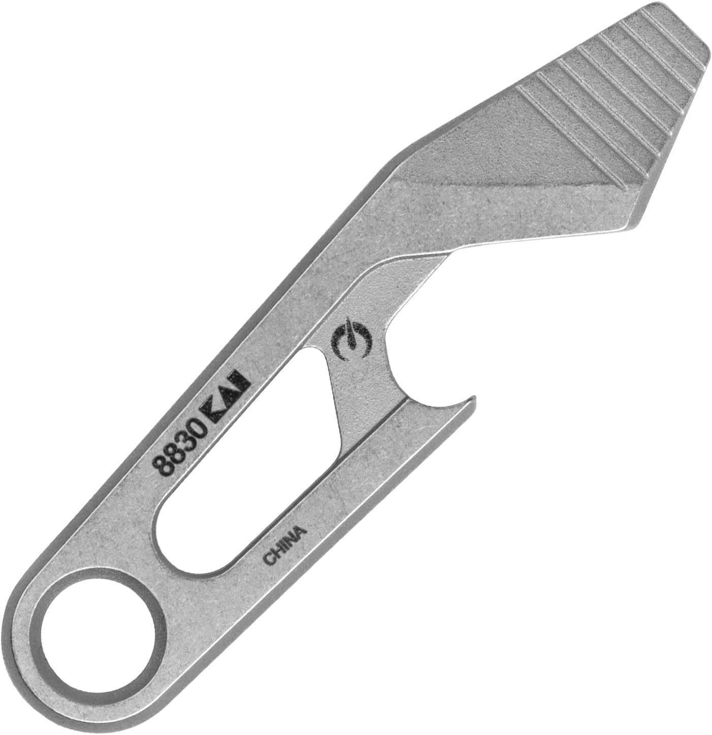Stainless Steel Keychain Multi-Tool: Bottle Opener, Screwdriver, & Pry Bar