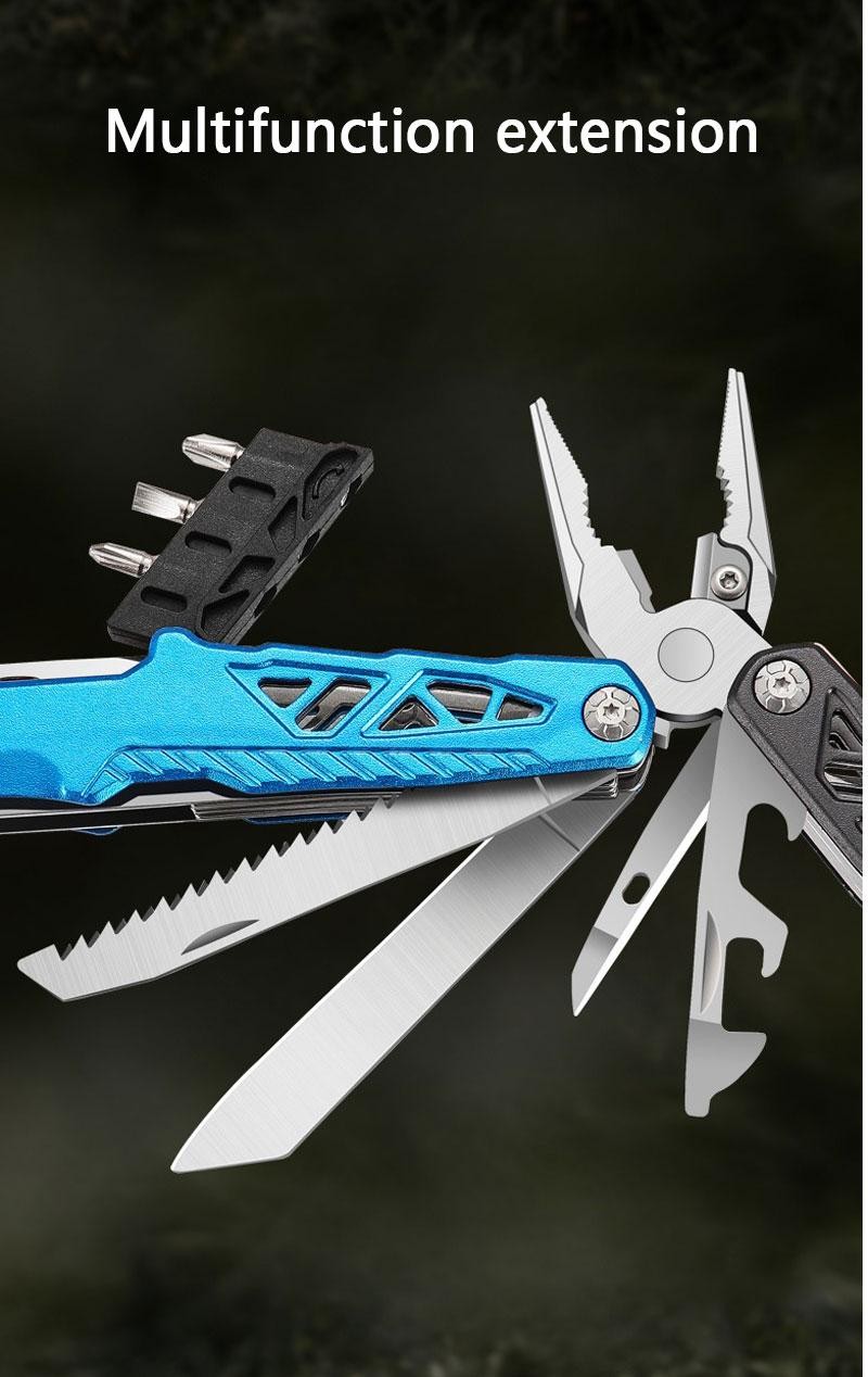 Outdoor Multifunction Hammer Pliers Knife Camping Emergency Survival Tool