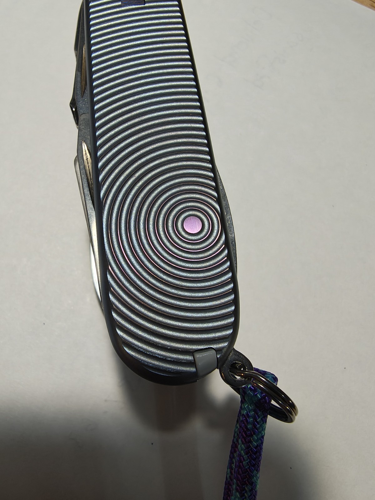 Victorinox Titanium Swiss Champ W/ EDC Pouch I5T Eoc Fisher Bullet Pen